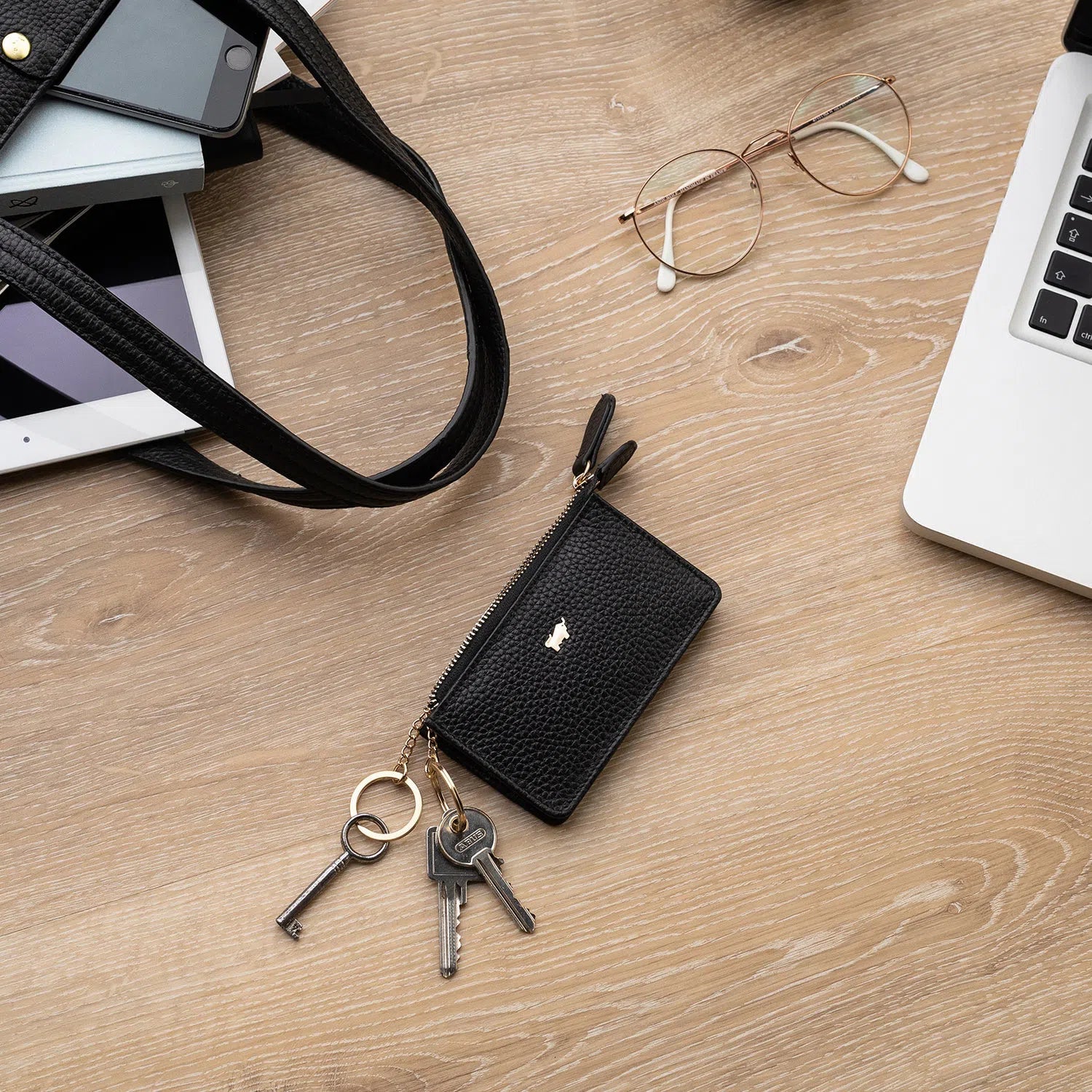 ASTI Schlüsseletui cognac