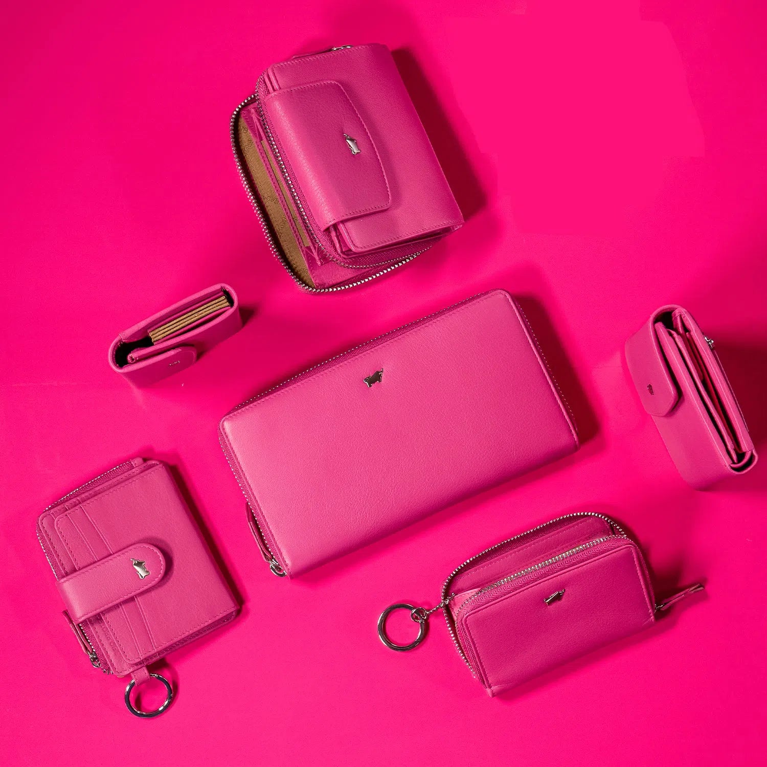 JOY RFID Mini Geldbörse slim 3CS pink