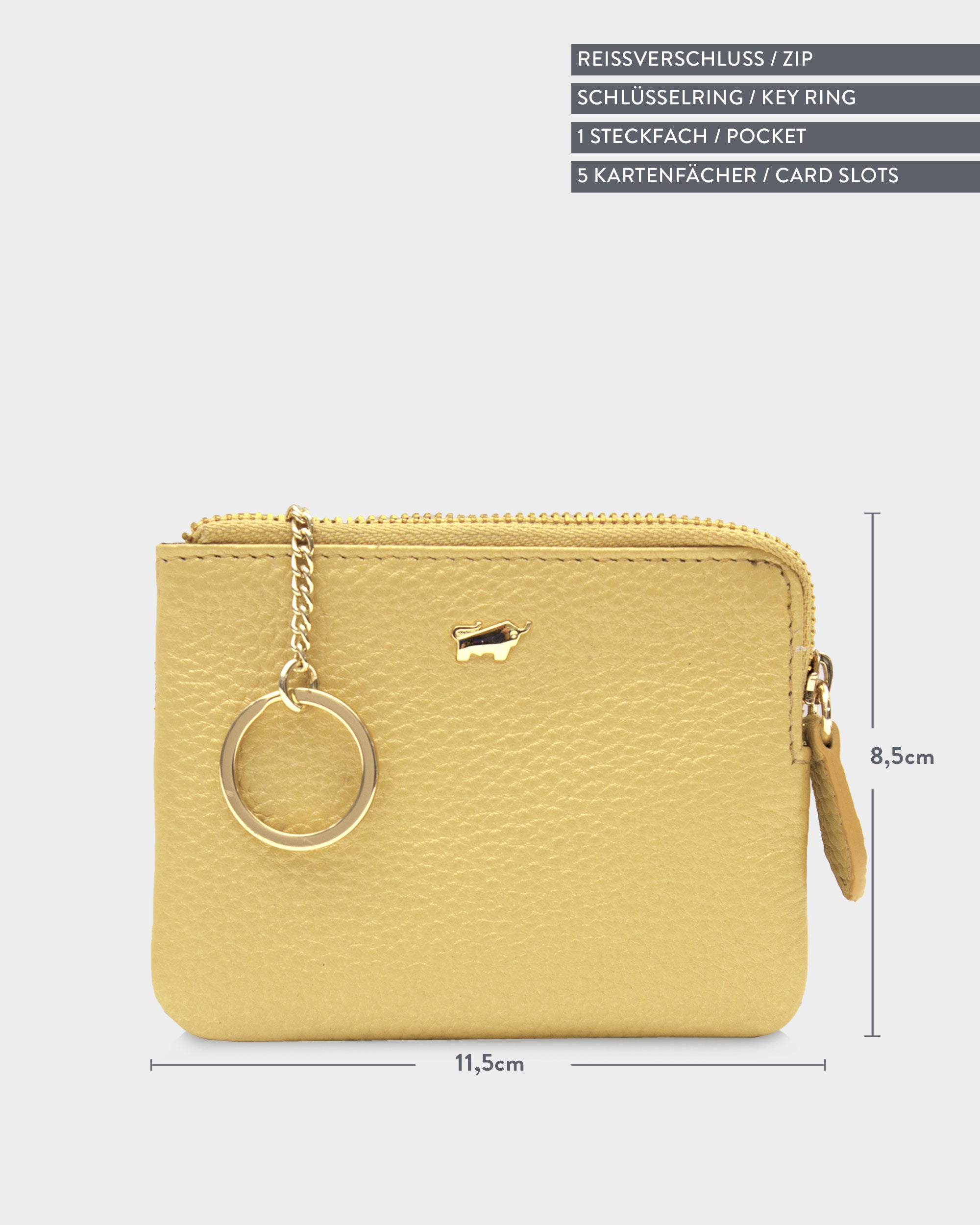 ALESSIA Geldbörse S 3+2CS vanille