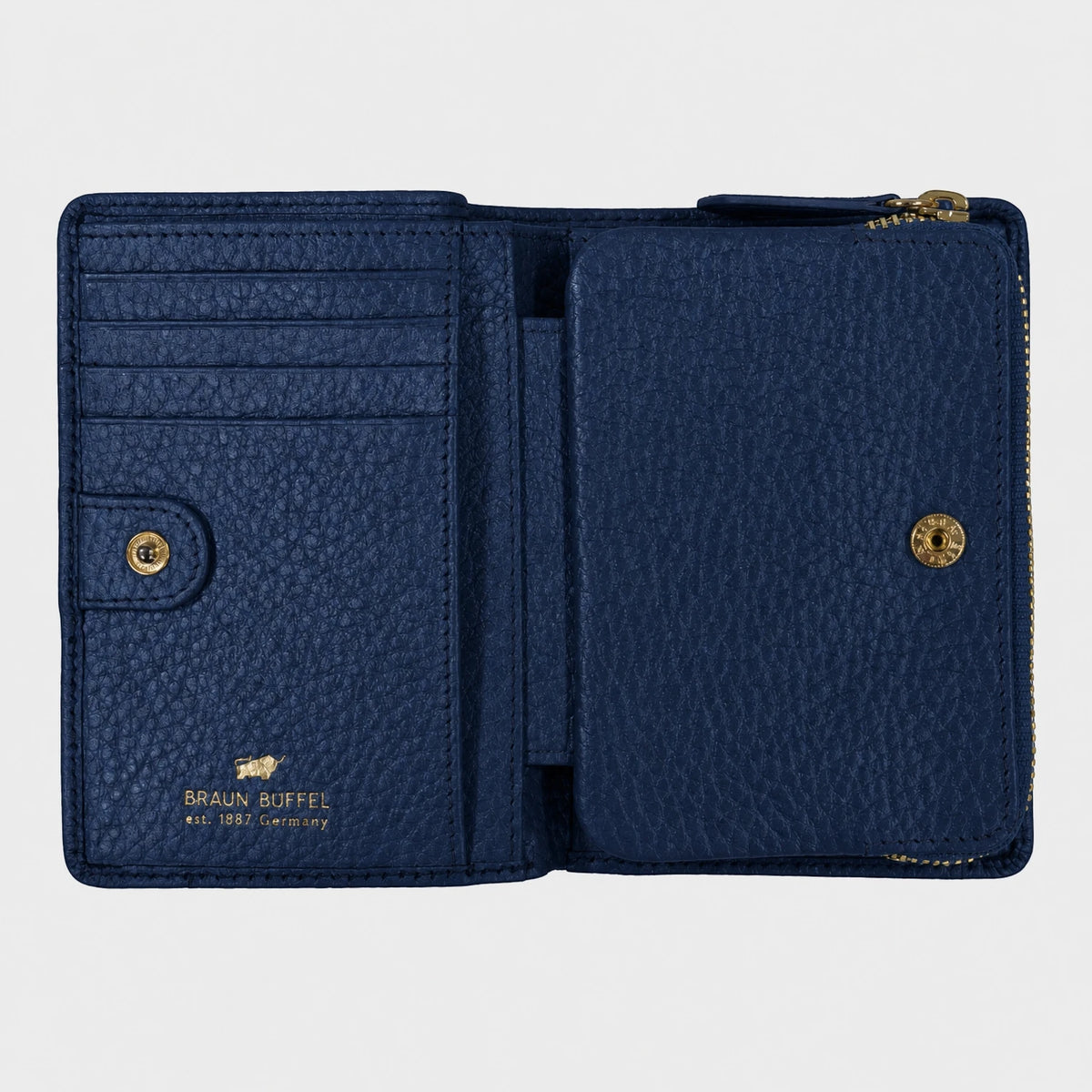 Innenansicht ALESSIA Mini Geldbörse 8CS deep blue