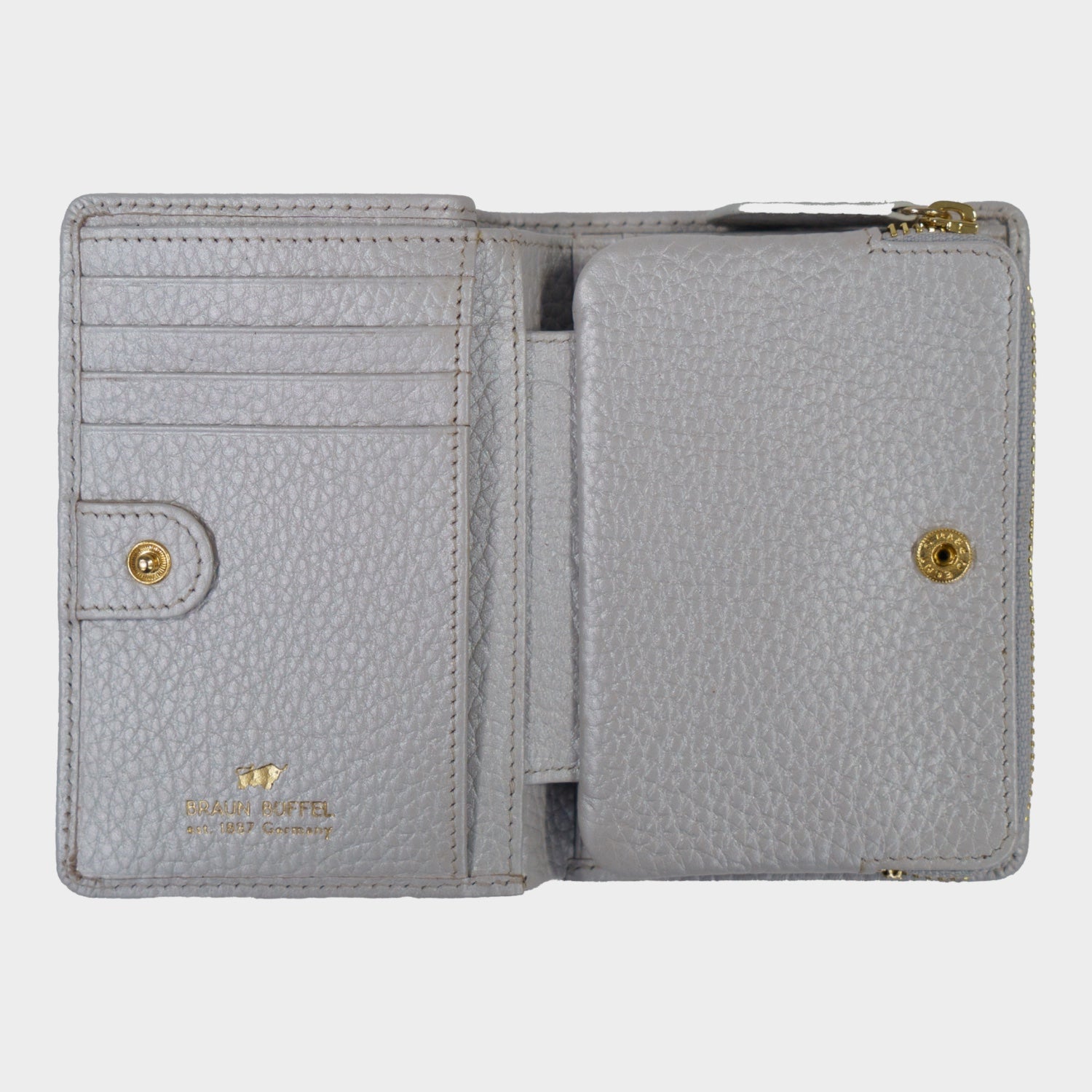 Innenansicht ALESSIA Mini Geldbörse 8CS silver grey