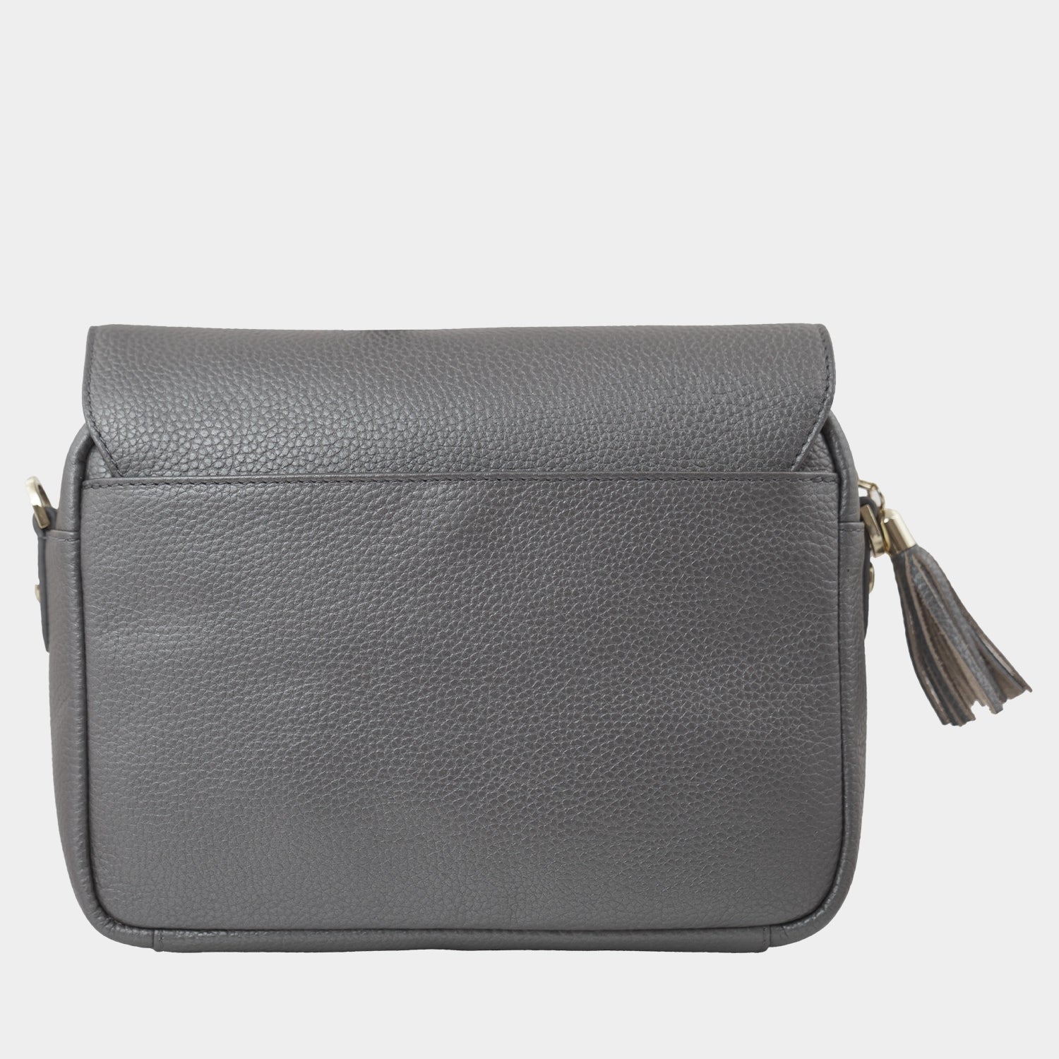 Rückansicht ALESSIA Umhängetasche Flap dark grey  