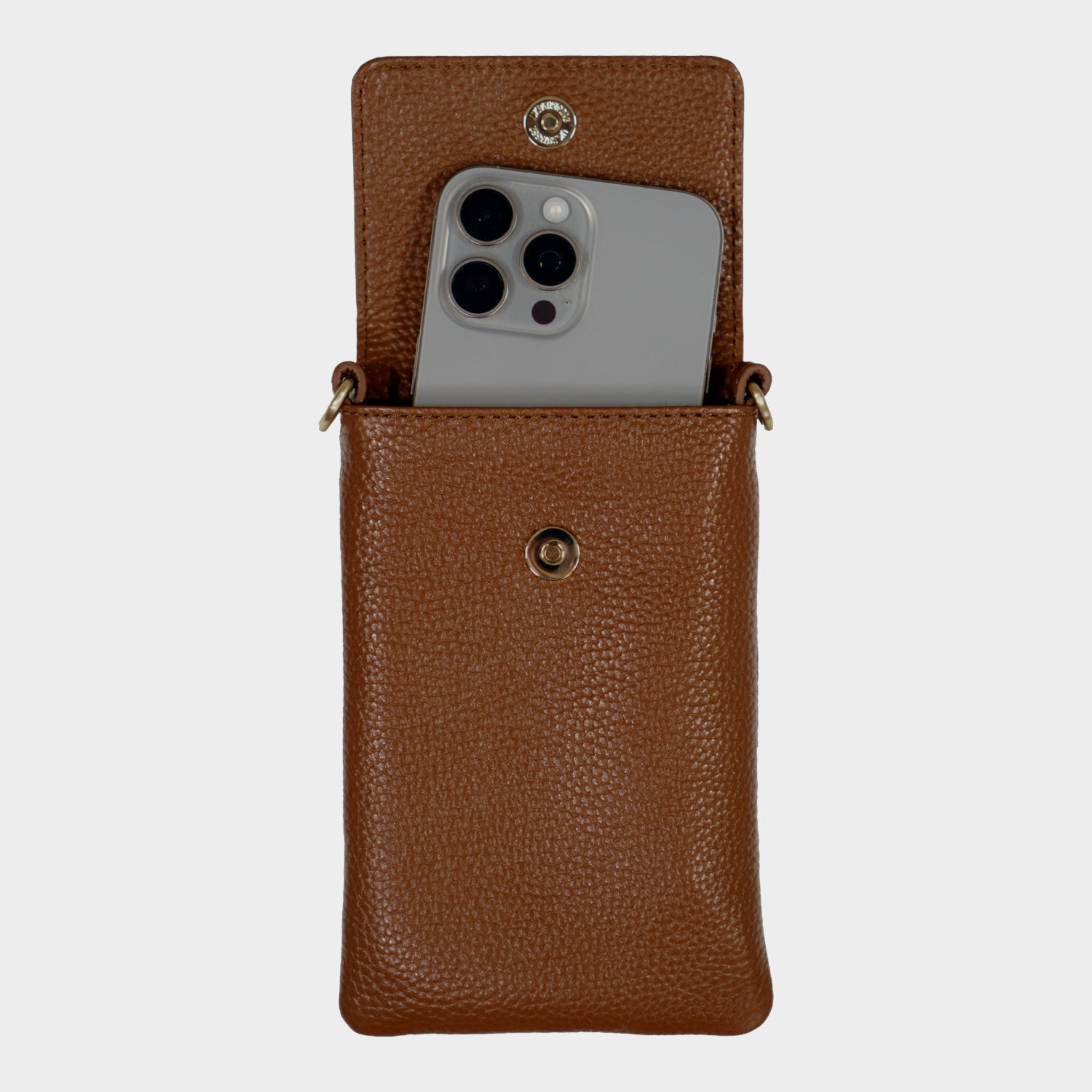 Innenansicht HANNA Phone Pouch saddle brown