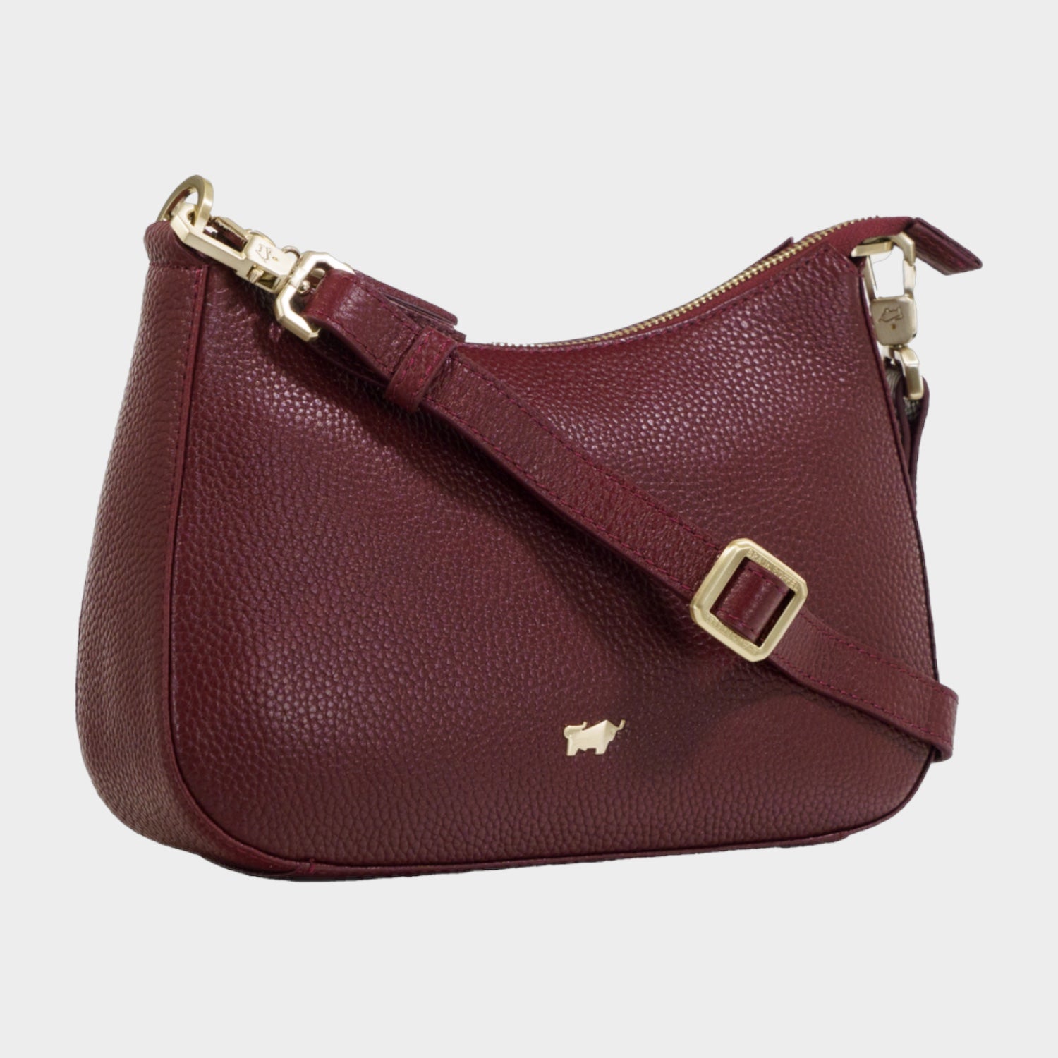 Schrägansicht HANNA Mini Bag dark wine