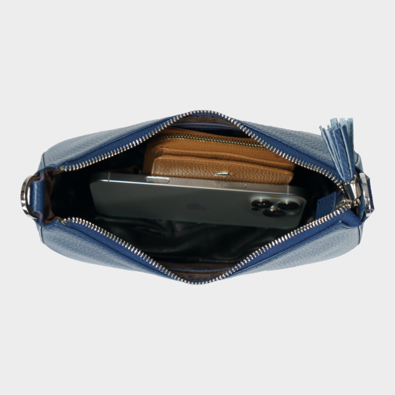 Innenansicht HANNA Mini Bag blue sapphire