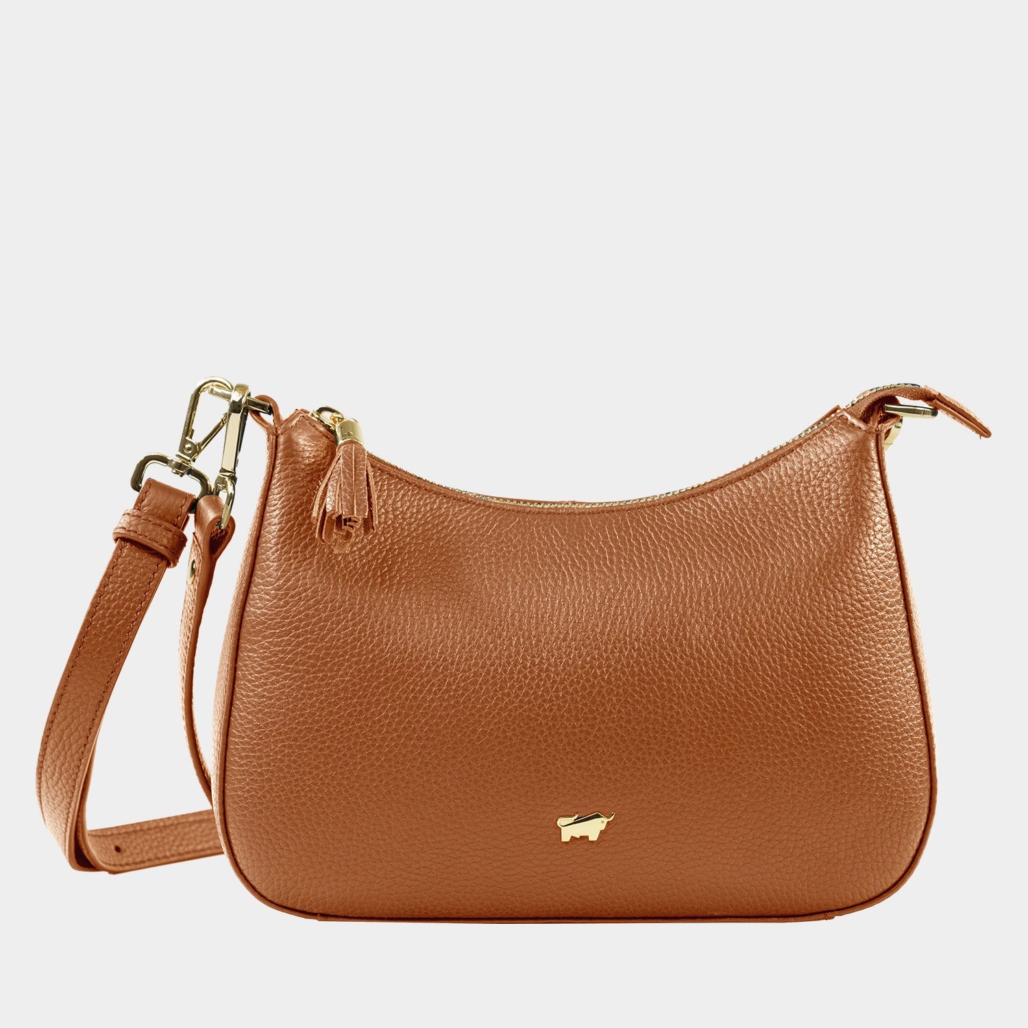 Frontansicht HANNA Mini Bag cognac