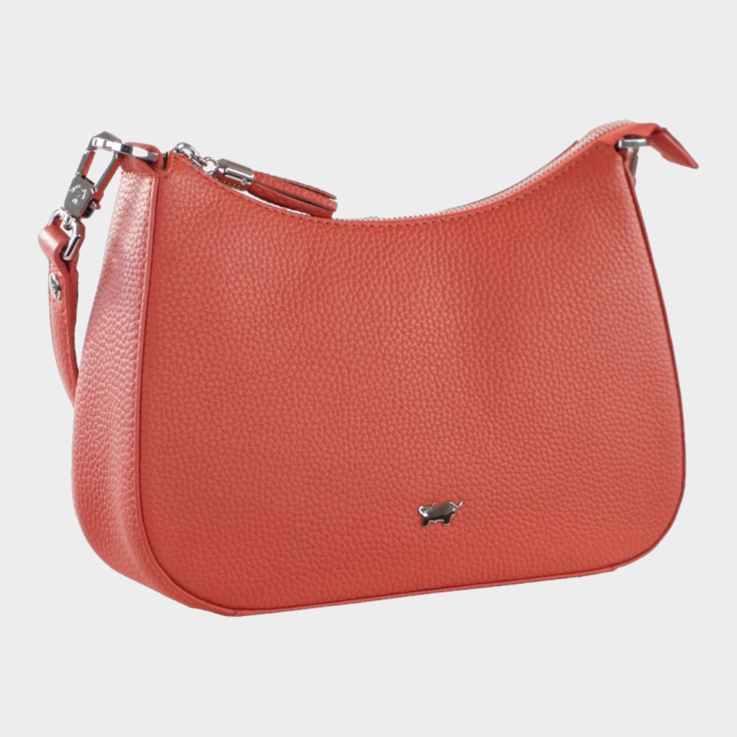 Schrägansicht HANNA Mini Bag dark coral