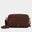 Frontansicht HANNA Umhängetasche Box dark brown