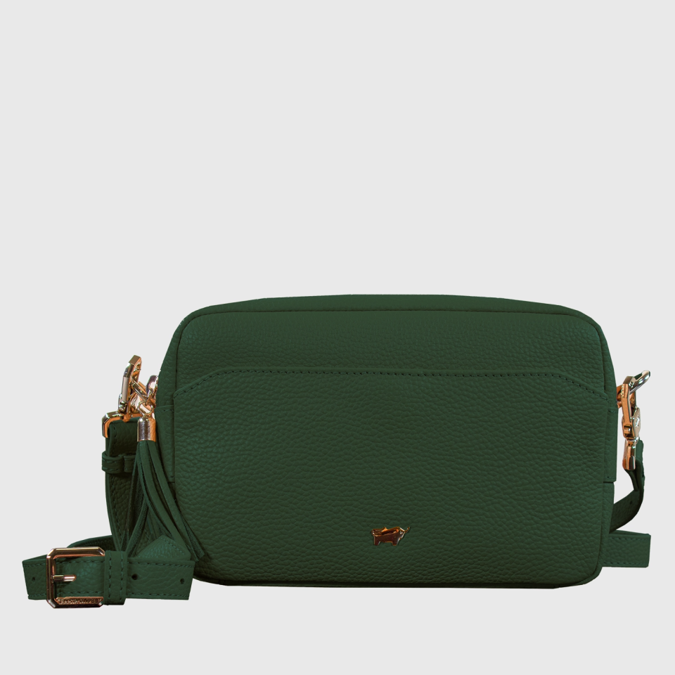 Frontansicht HANNA Umhängetasche box loden green