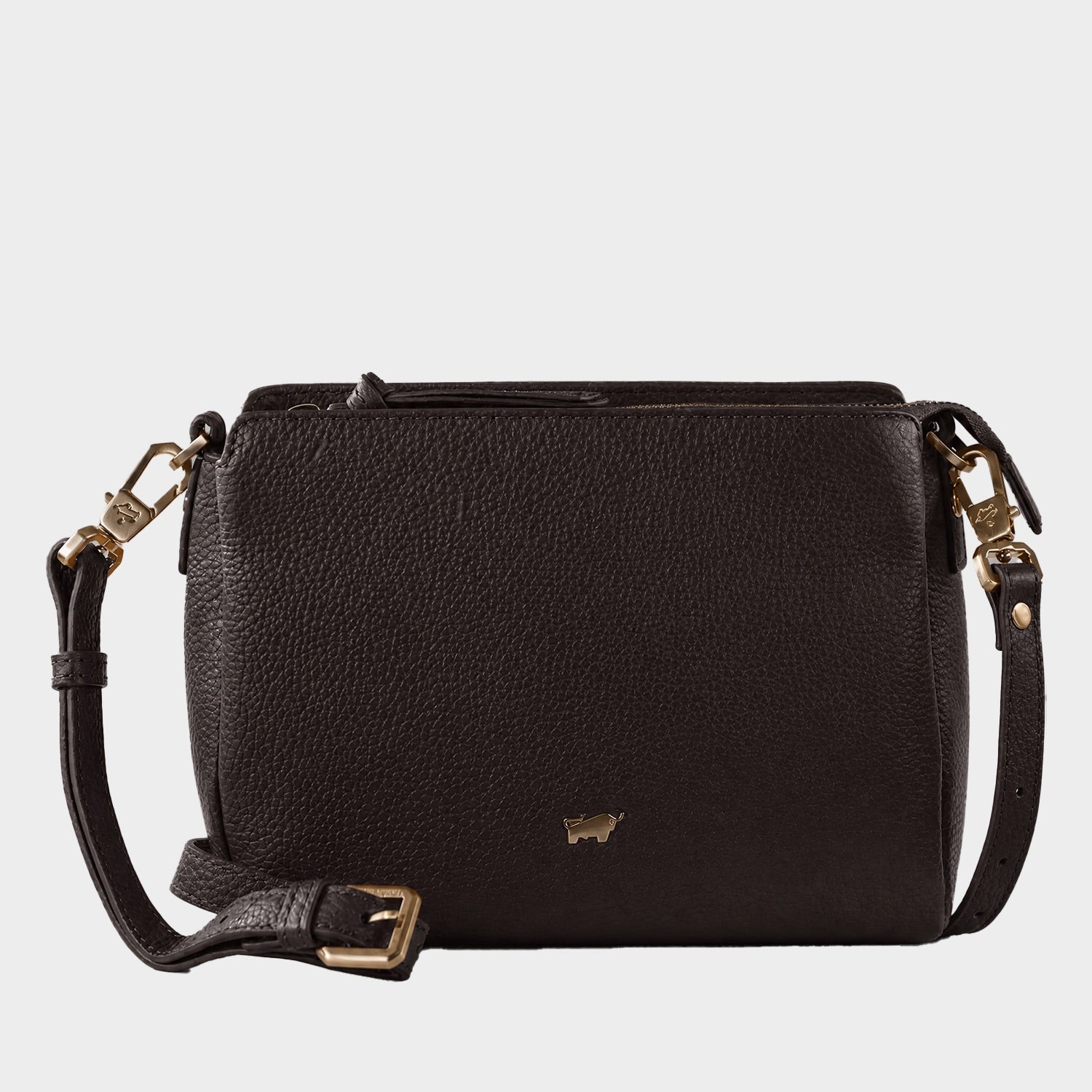 HANNA Shoulder Bag Zip espresso