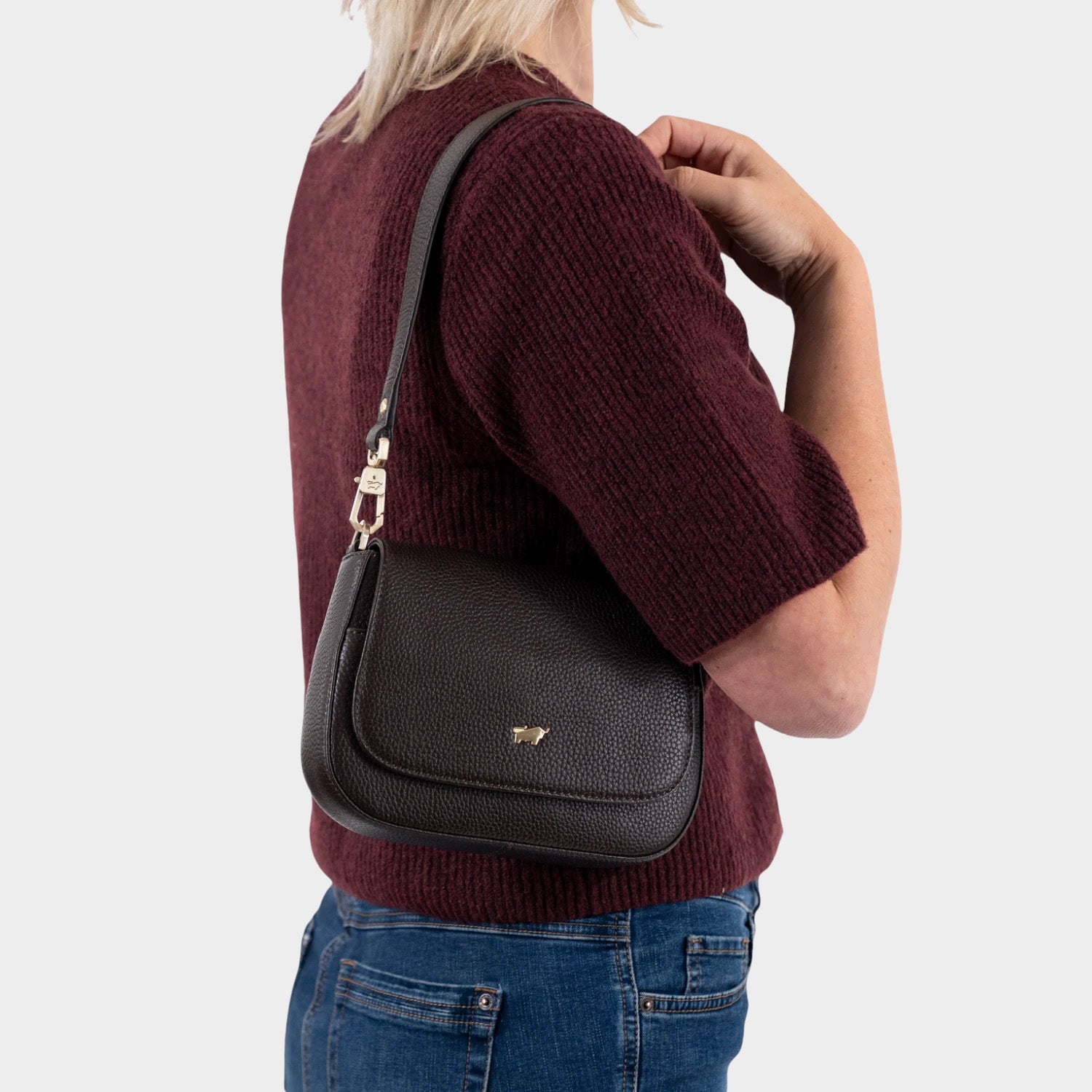 HANNA Flap Bag XS espresso