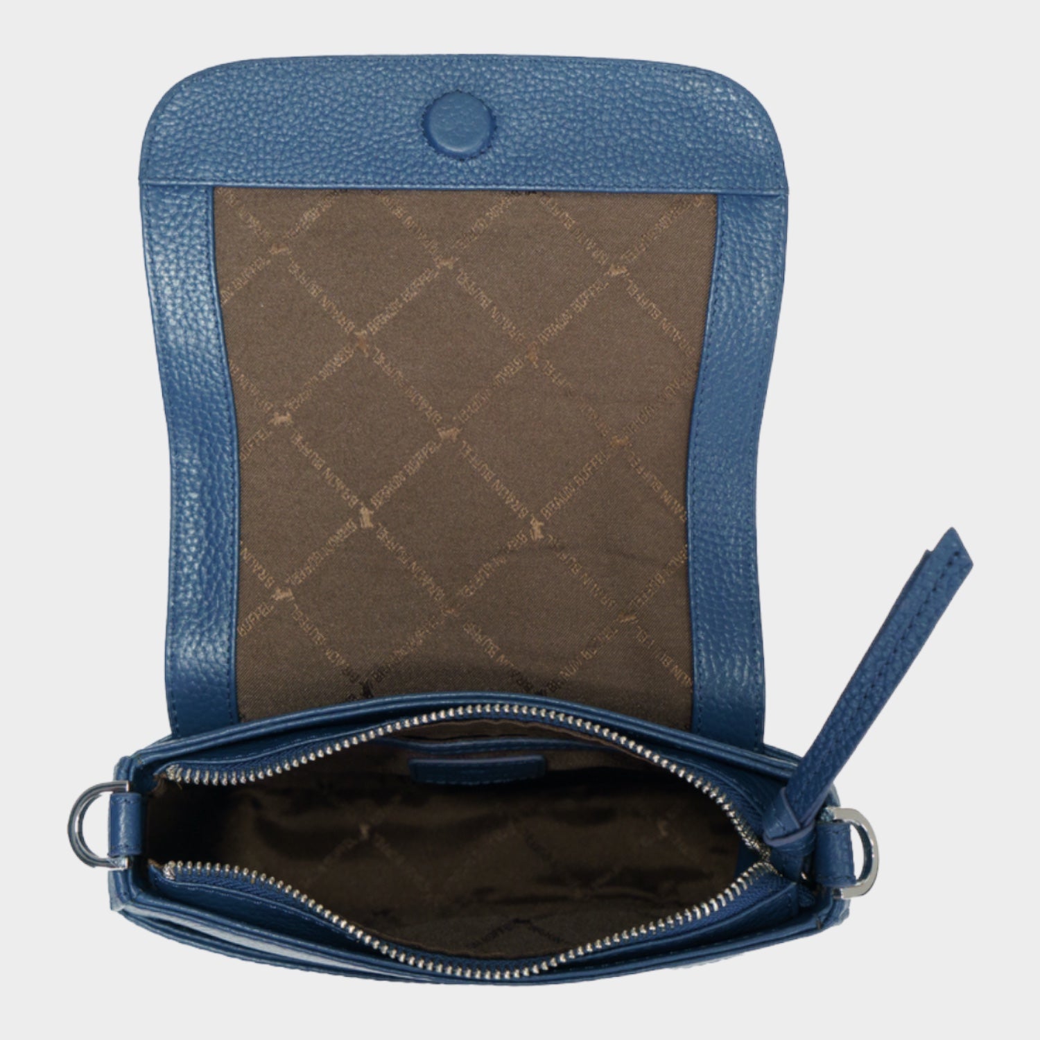 Innenansicht HANNA Flap Bag XS blue sapphire