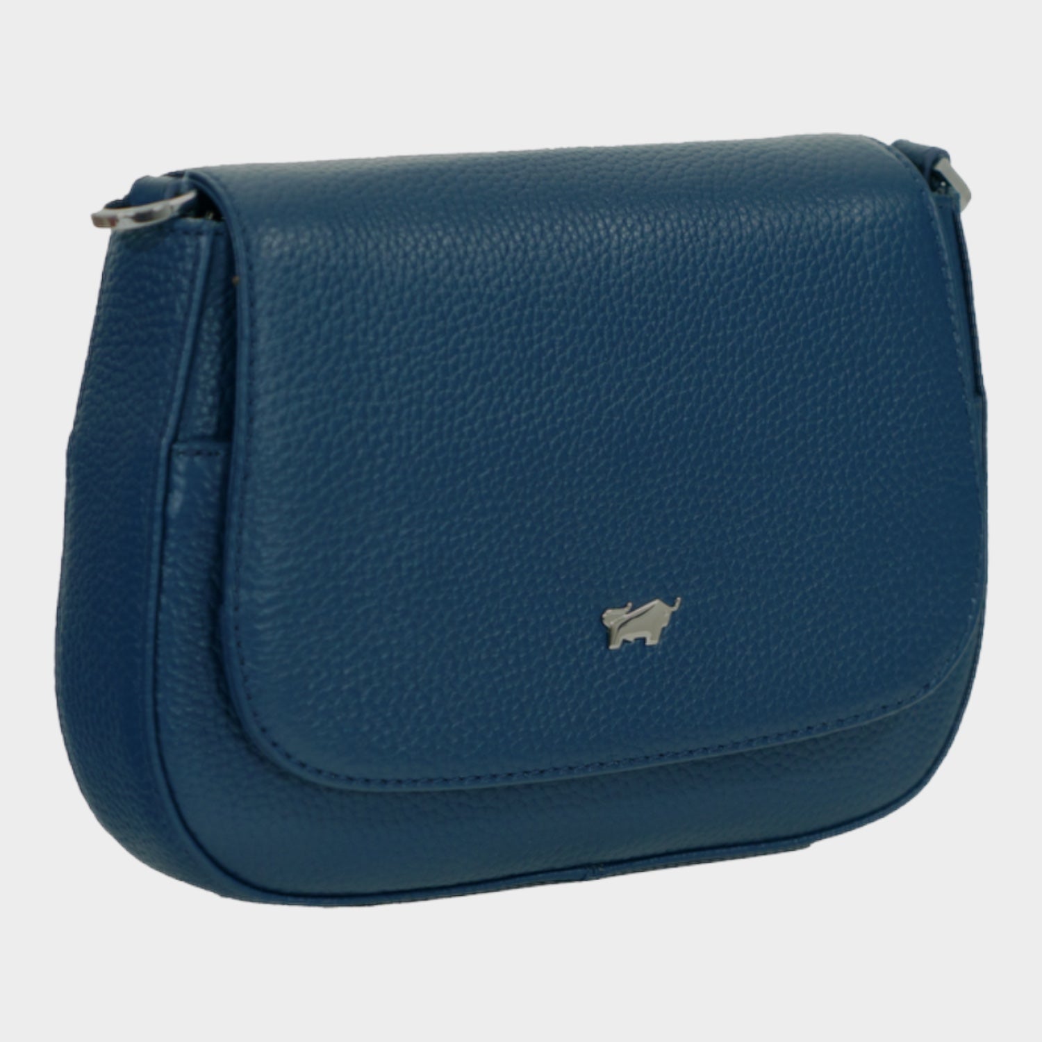 Schrägansicht HANNA Flap Bag XS blue sapphire