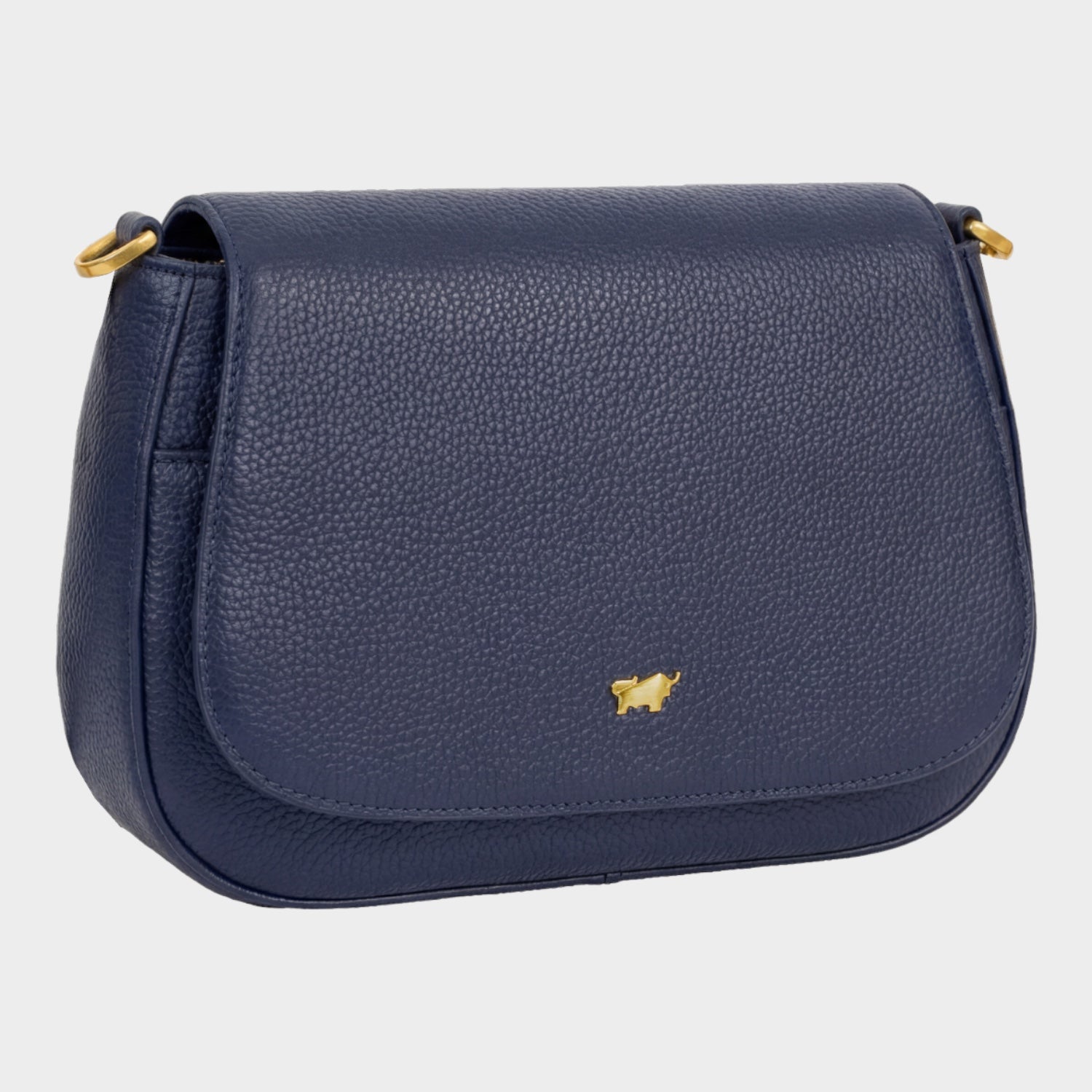 Schrägansicht HANNA Flap Bag S navy