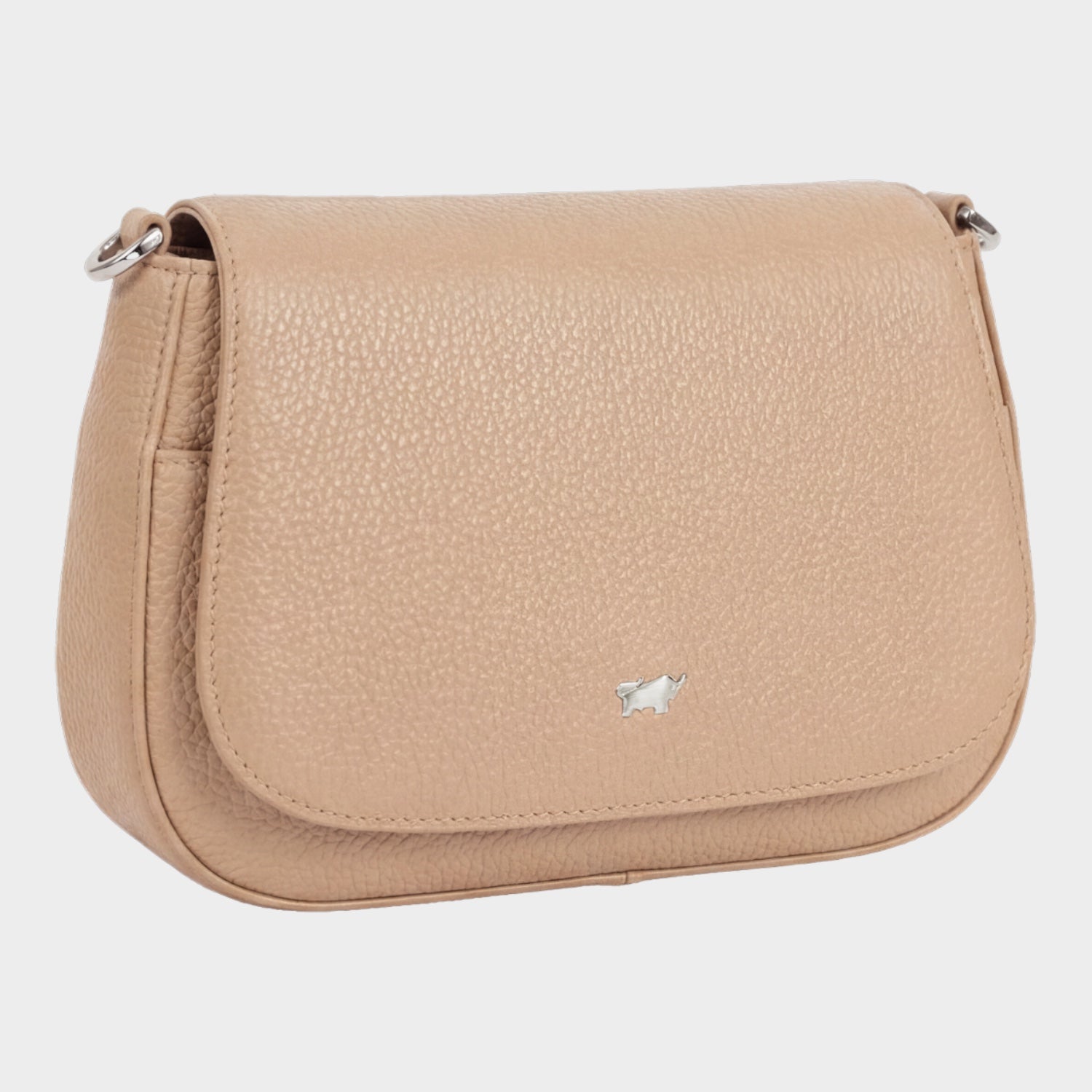 Schrägansicht HANNA Flap Bag S creme