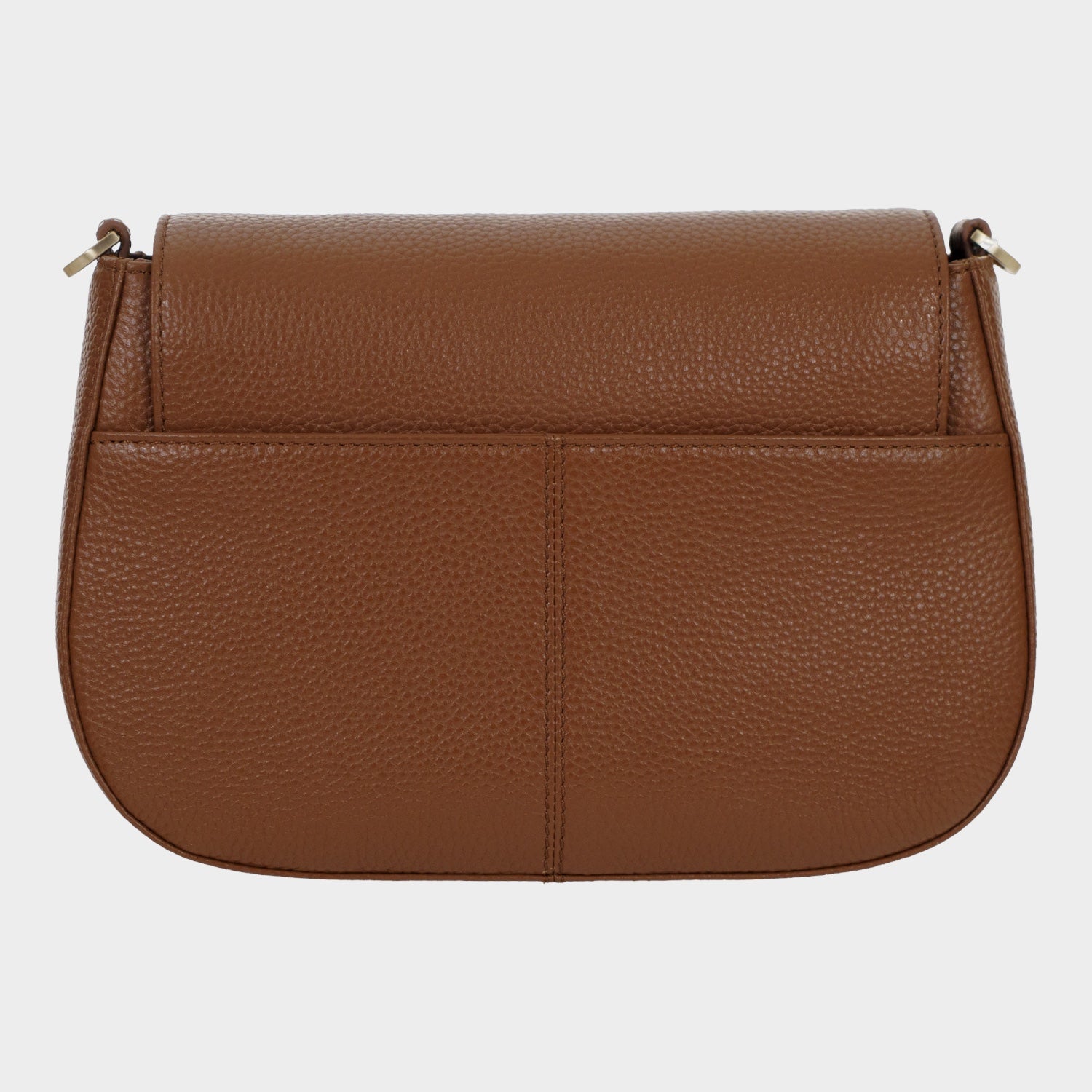 HANNA Flap Bag S saddle brown
