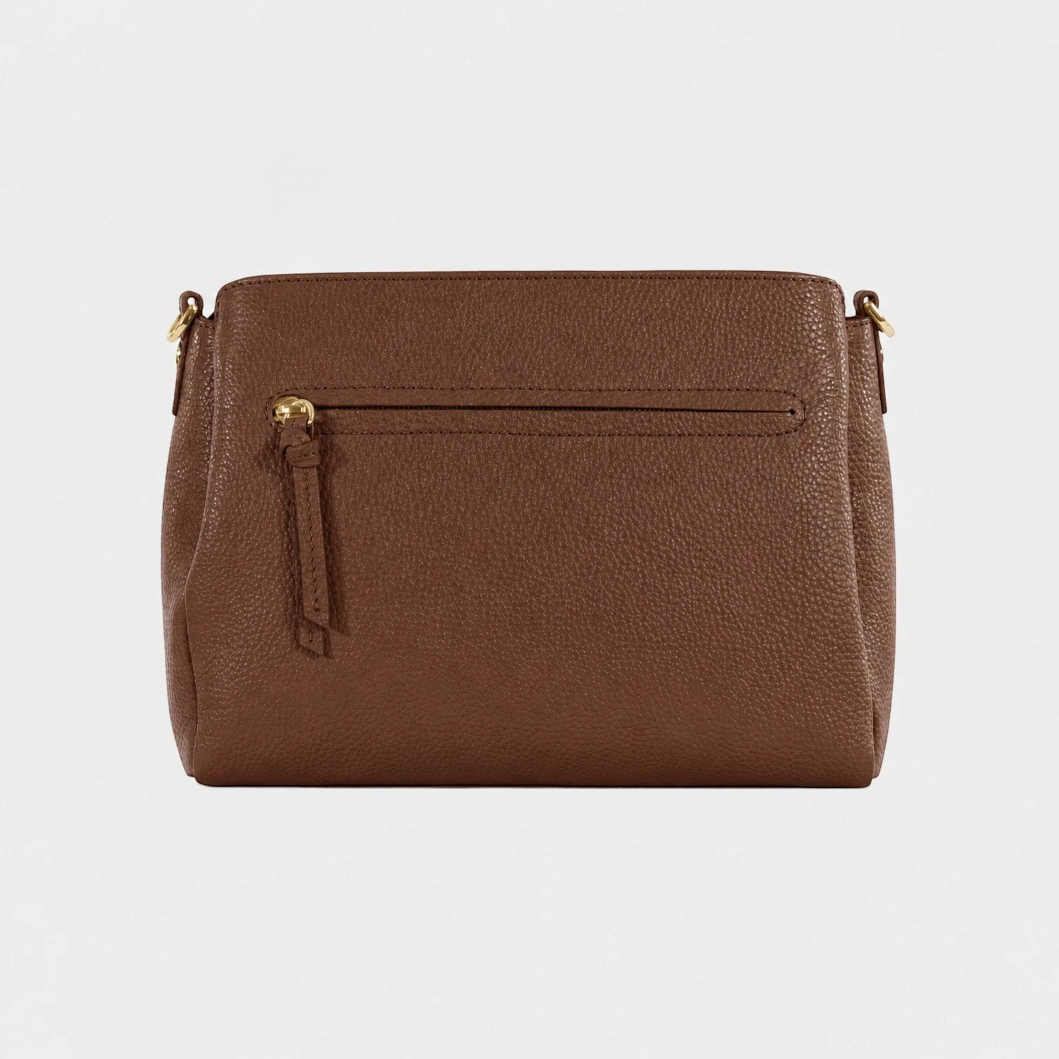 HANNA shoulder bag S saddle brown
