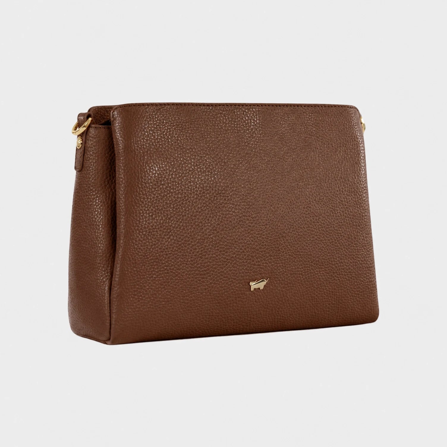 HANNA shoulder bag S saddle brown