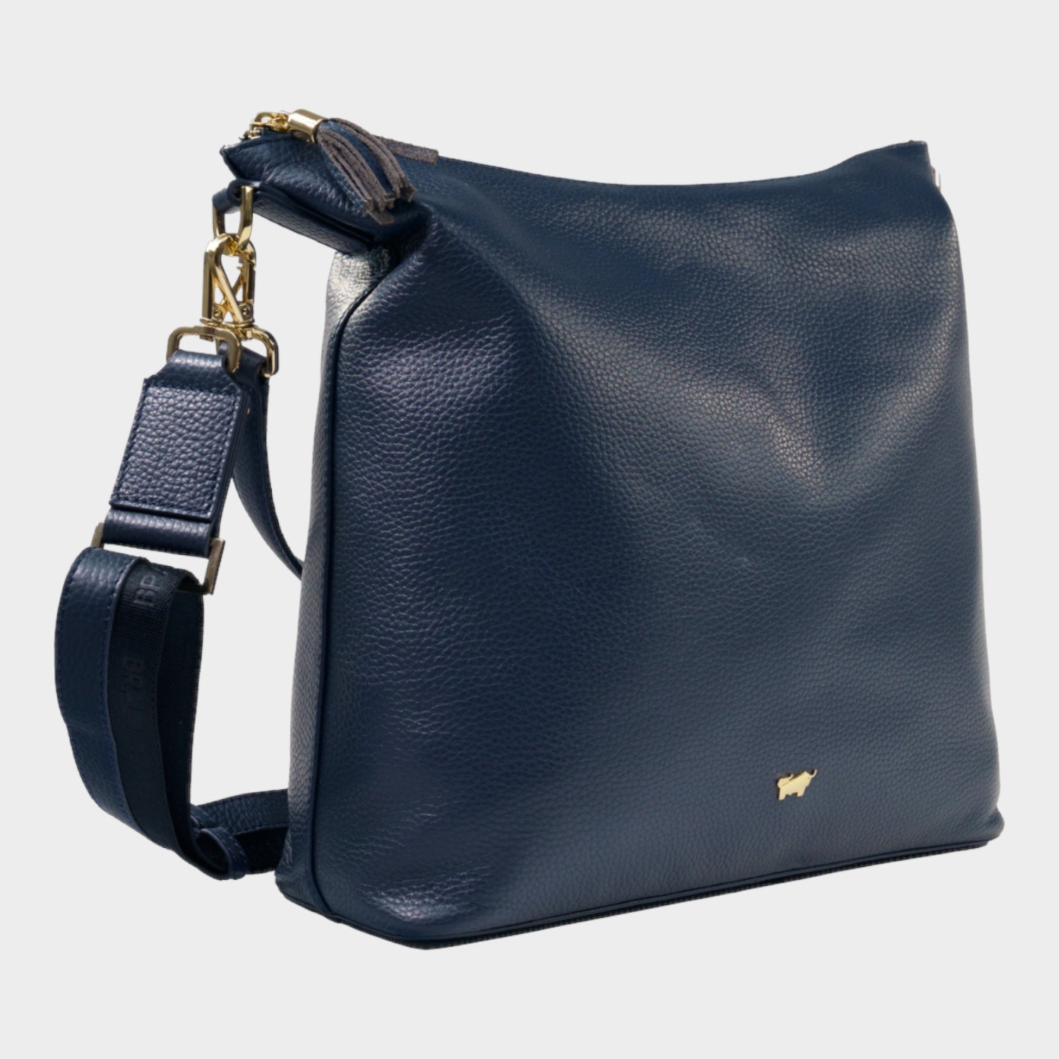 Schrägansicht HANNA Hobo Bag M navy