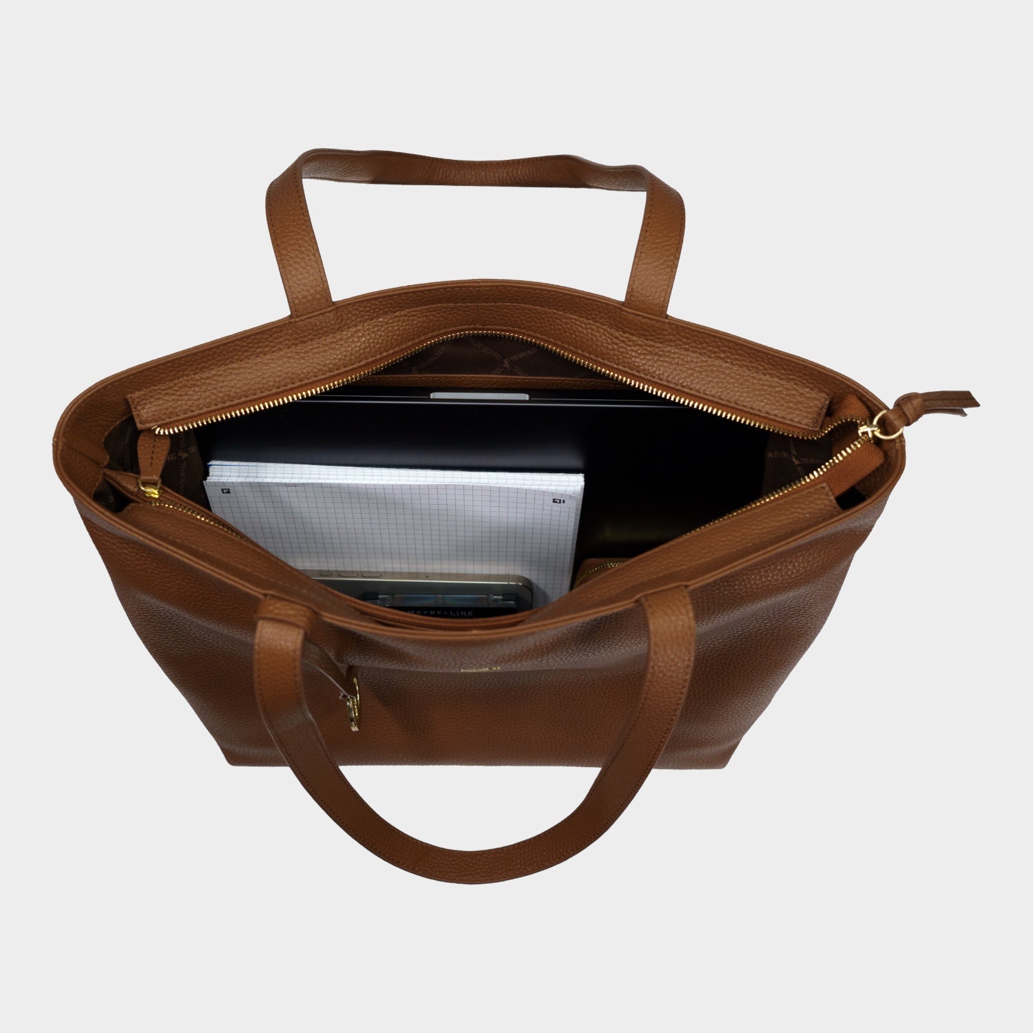 Innenansicht HANNA Shopper saddle brown