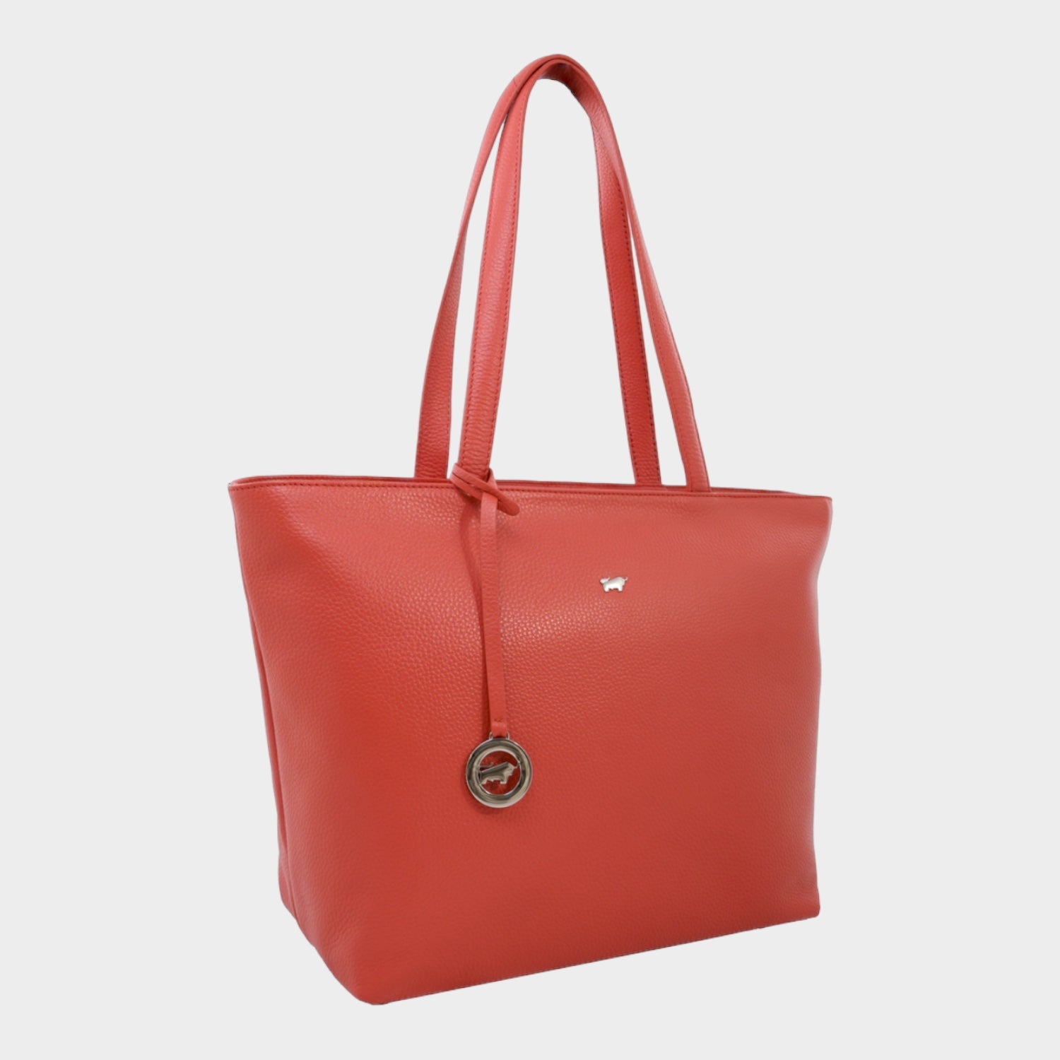 Schrägansicht HANNA Shopper dark coral