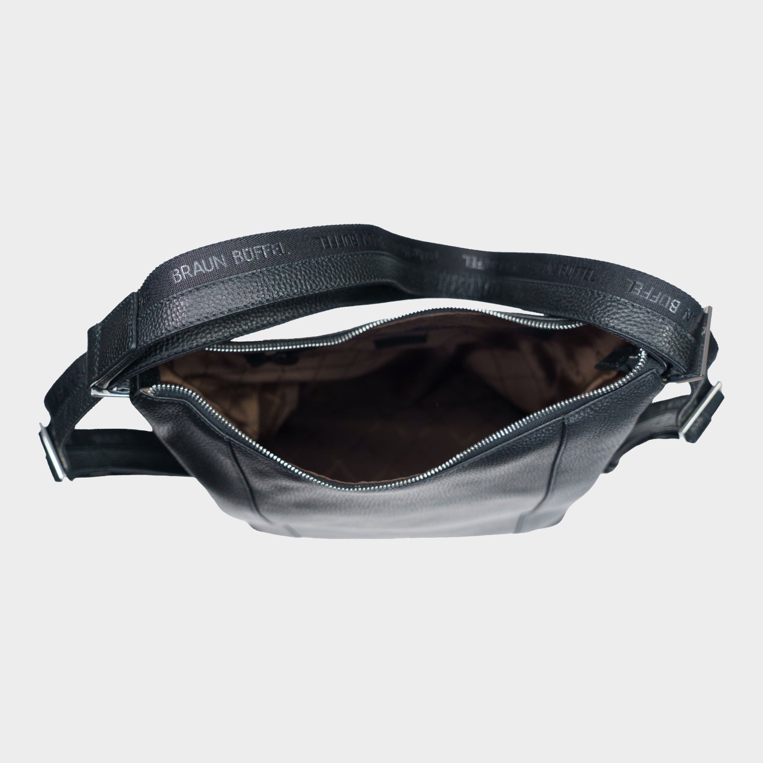 Innenansicht HANNA Hobo Rucksack schwarz