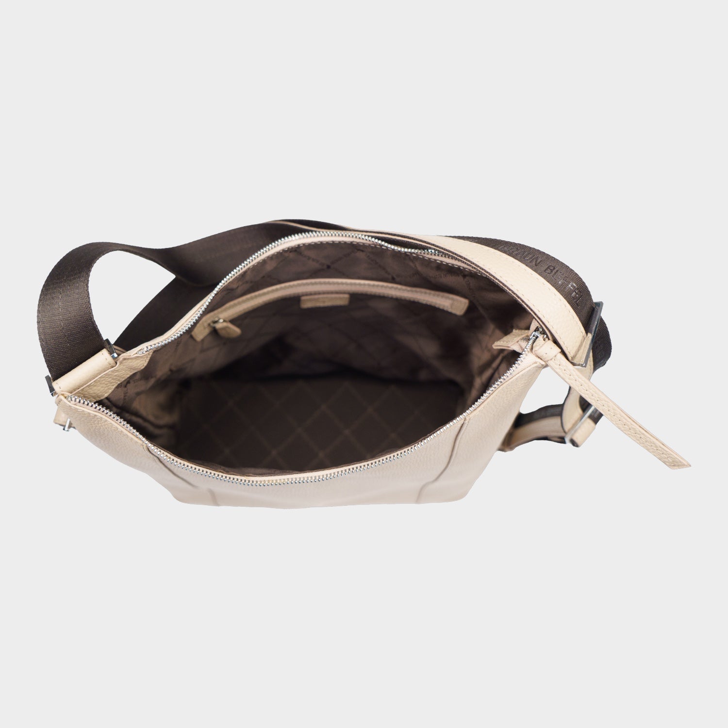 Innenansicht HANNA Hobo Rucksack creme