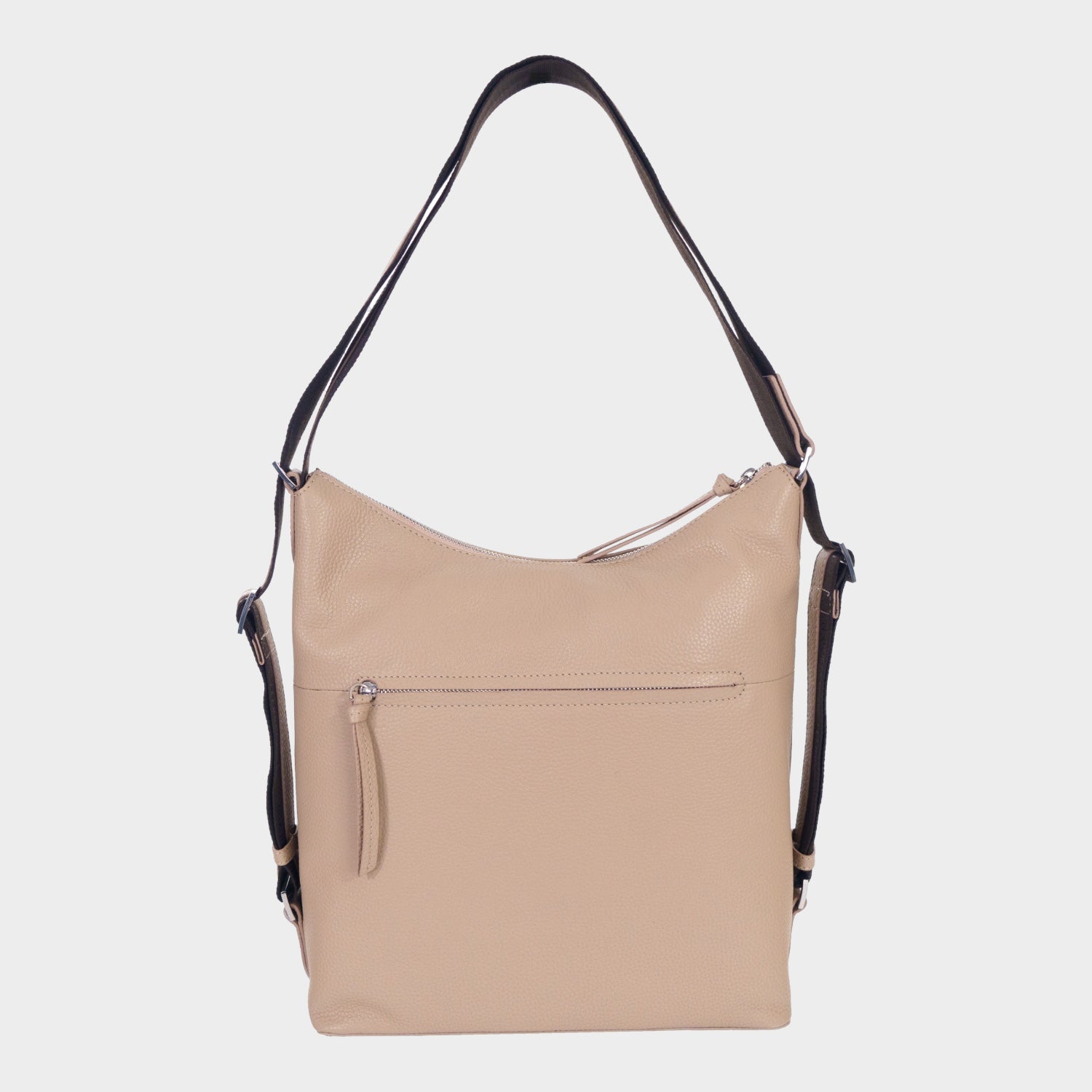 Rückansicht HANNA Hobo Rucksack creme