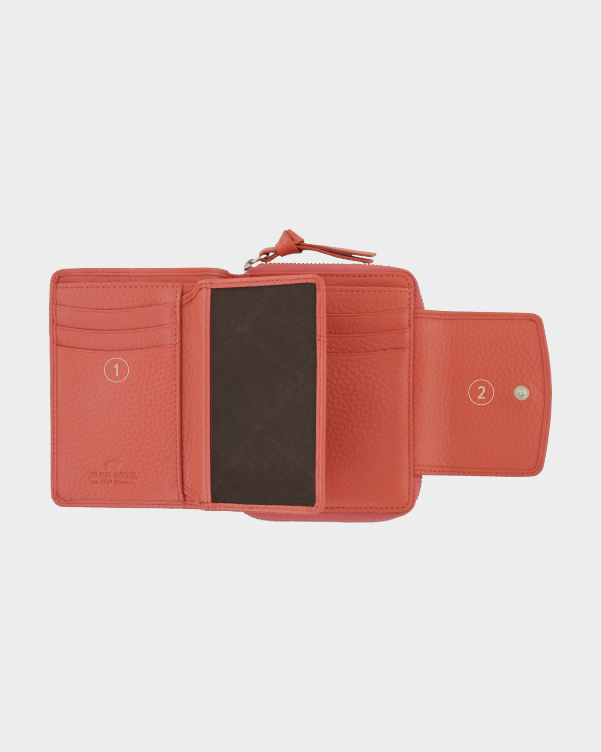 Personalisierungsbild HANNA RFID RV Geldbörse M 8CS dark coral