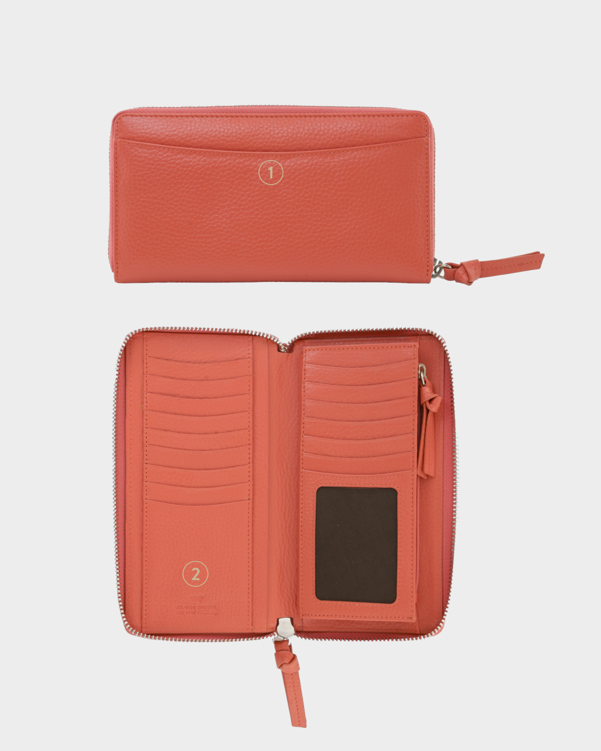 Personalisierungsbild HANNA RFID RV Geldbörse 16CS dark coral