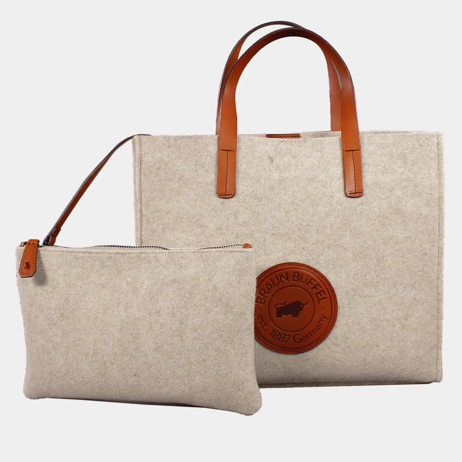 Frontansicht JOWOOLY Shopper M beige