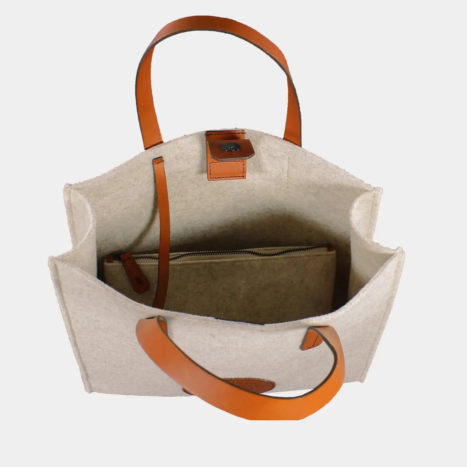 Innenansicht JOWOOLY Shopper M beige