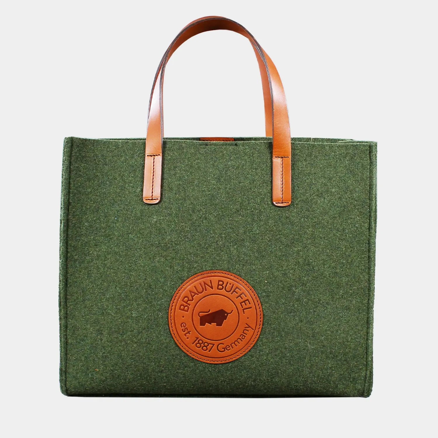 Frontansicht JOWOOLY Shopper M olive