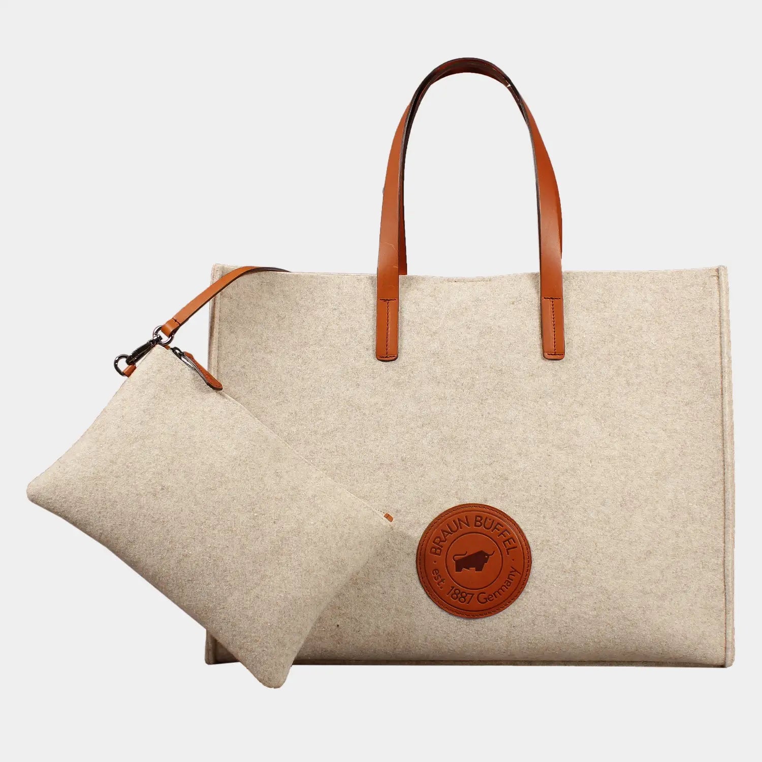 Frontansicht JOWOOLY Shopper L beige