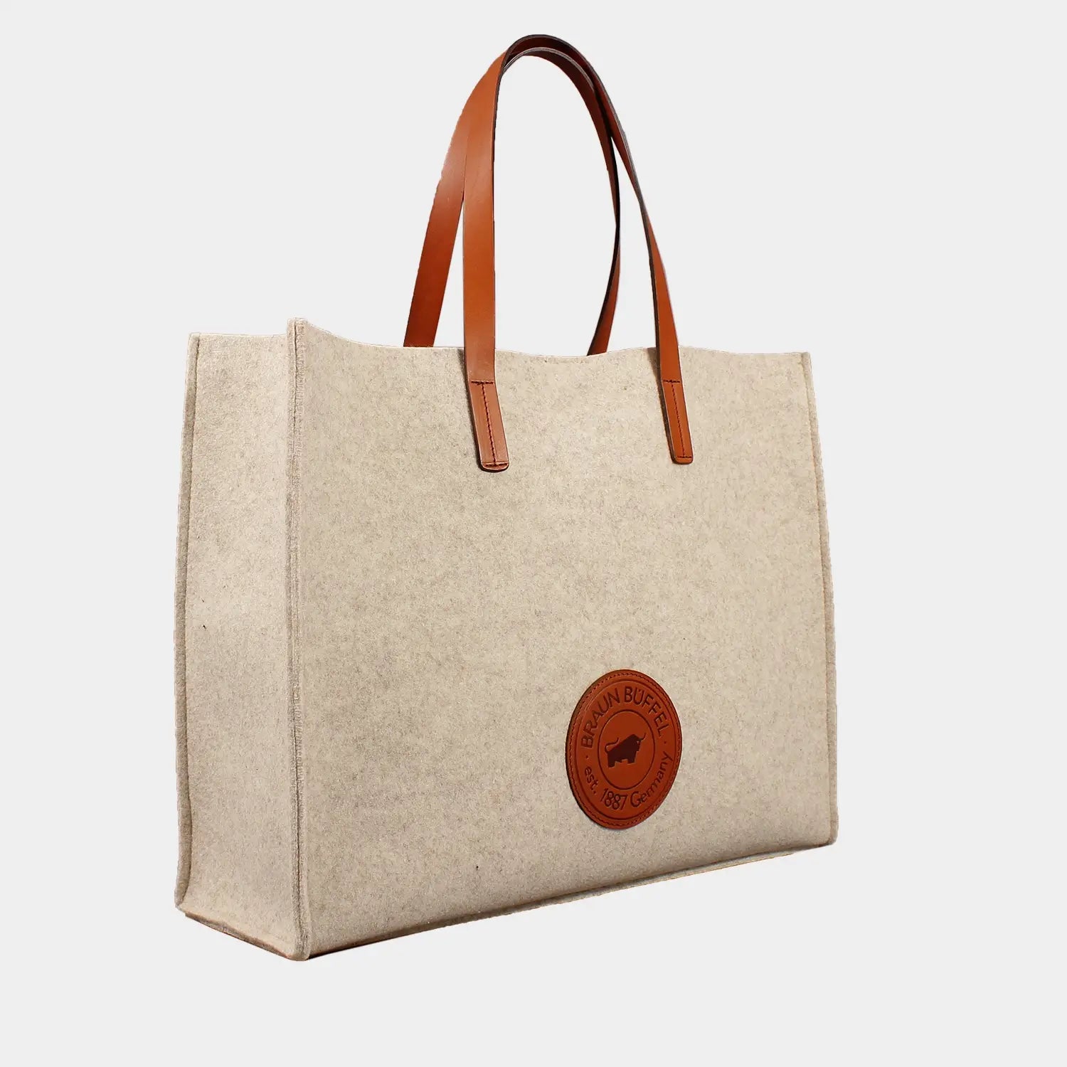 Schrägansicht JOWOOLY Shopper L beige