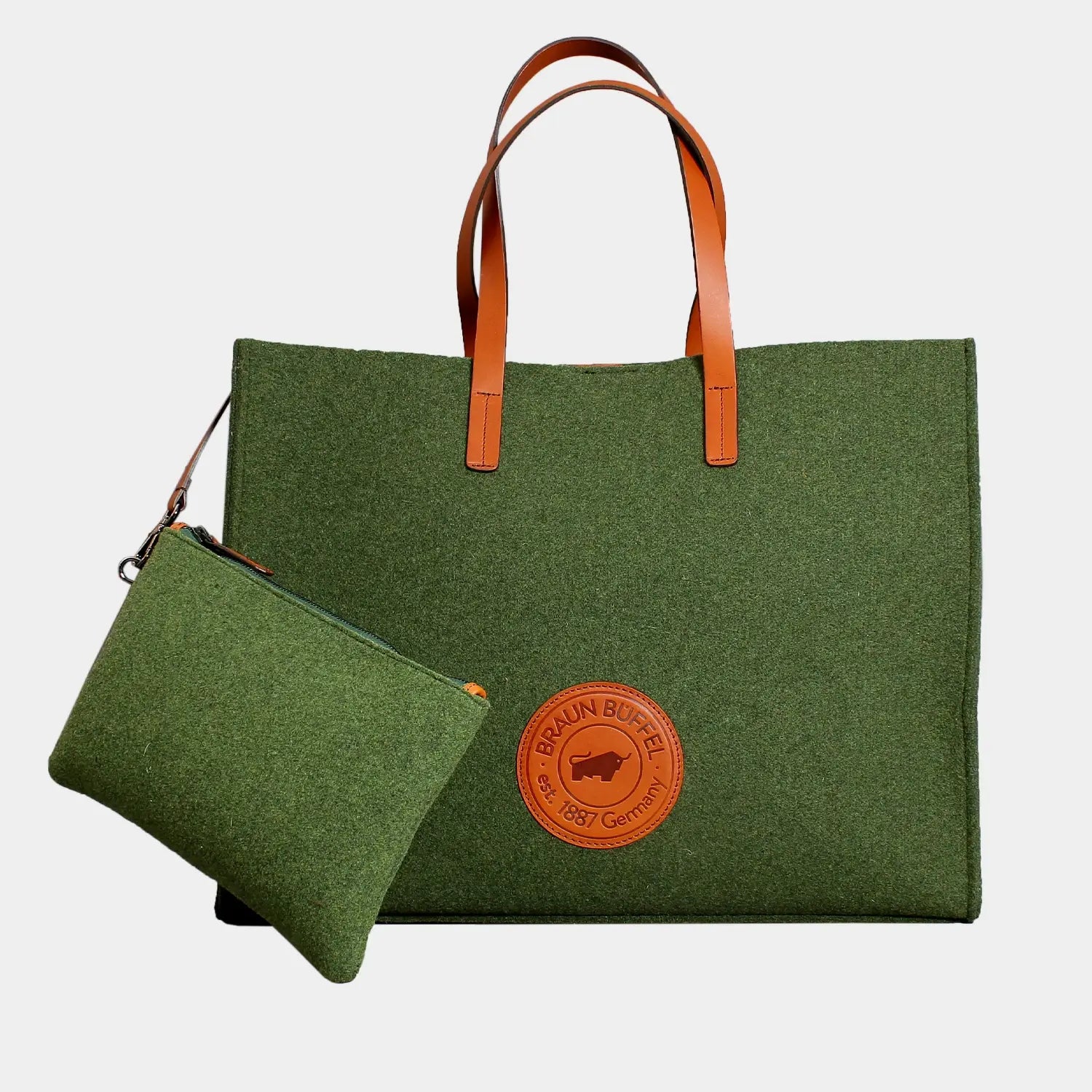 Frontansicht JOWOOLY Shopper L olive