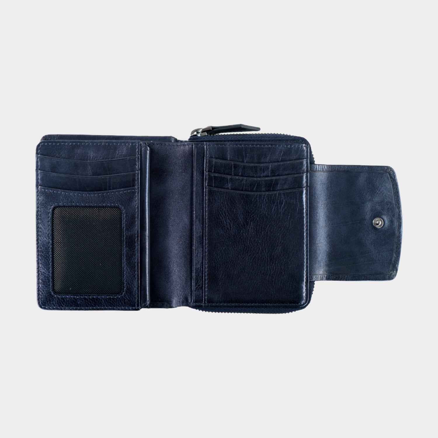 RUBY RFID zip wallet M 8CS blue