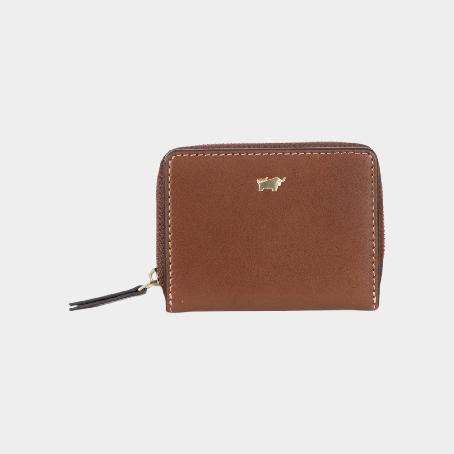 Frontansicht ALICE Mini RV-Geldbörse 5CS cognac
