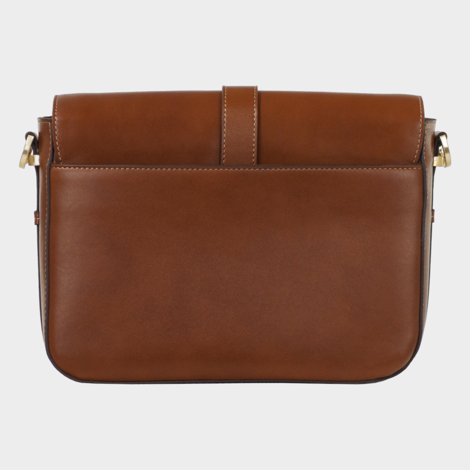 Rückansicht ALICE Umhängetasche cognac