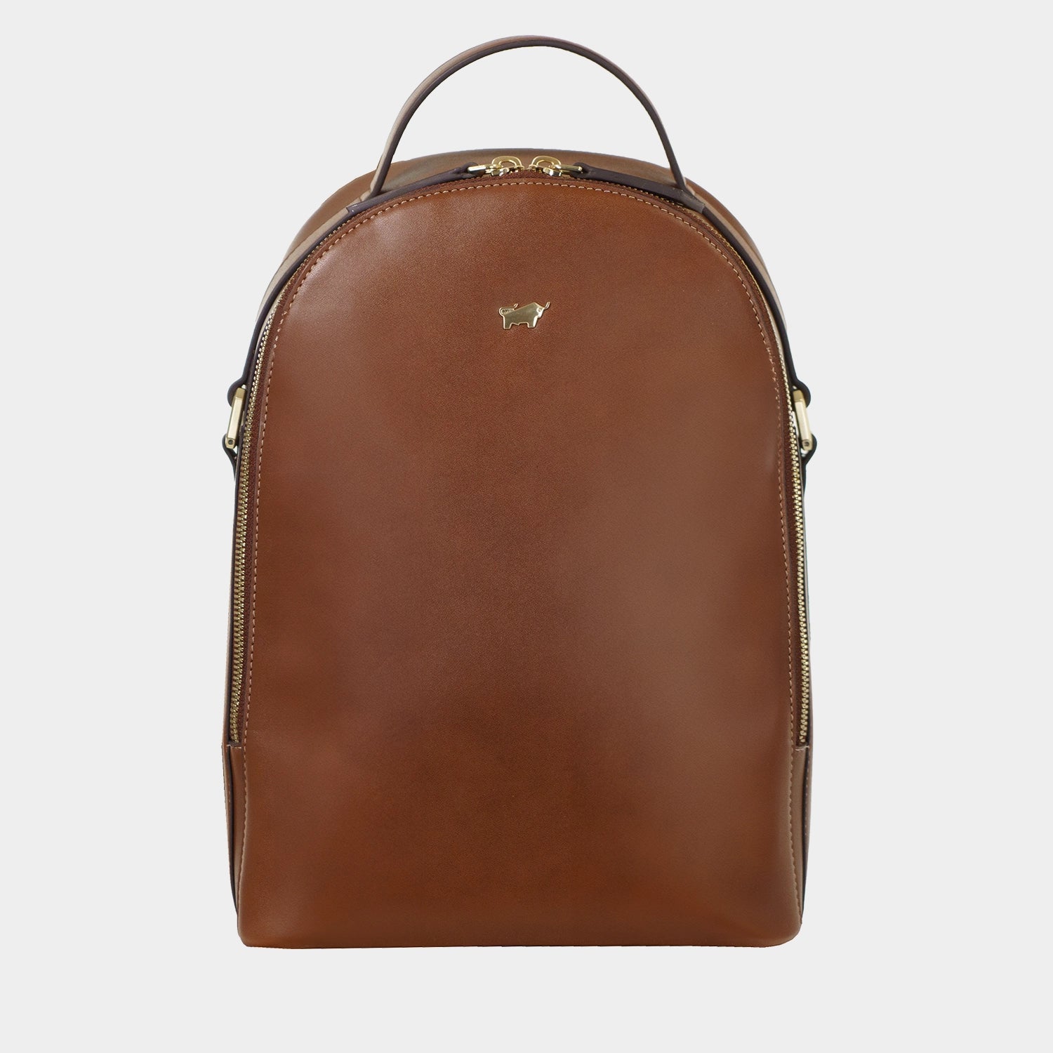Frontansicht ALICE Rucksack cognac