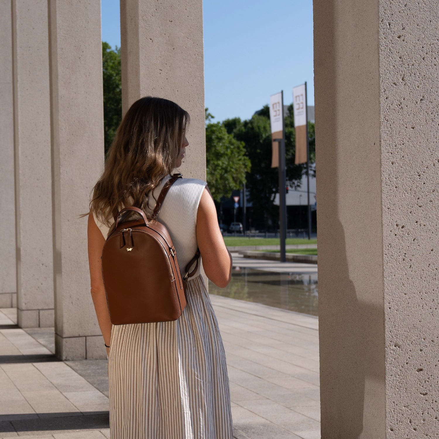 Keyfeature ALICE Rucksack cognac