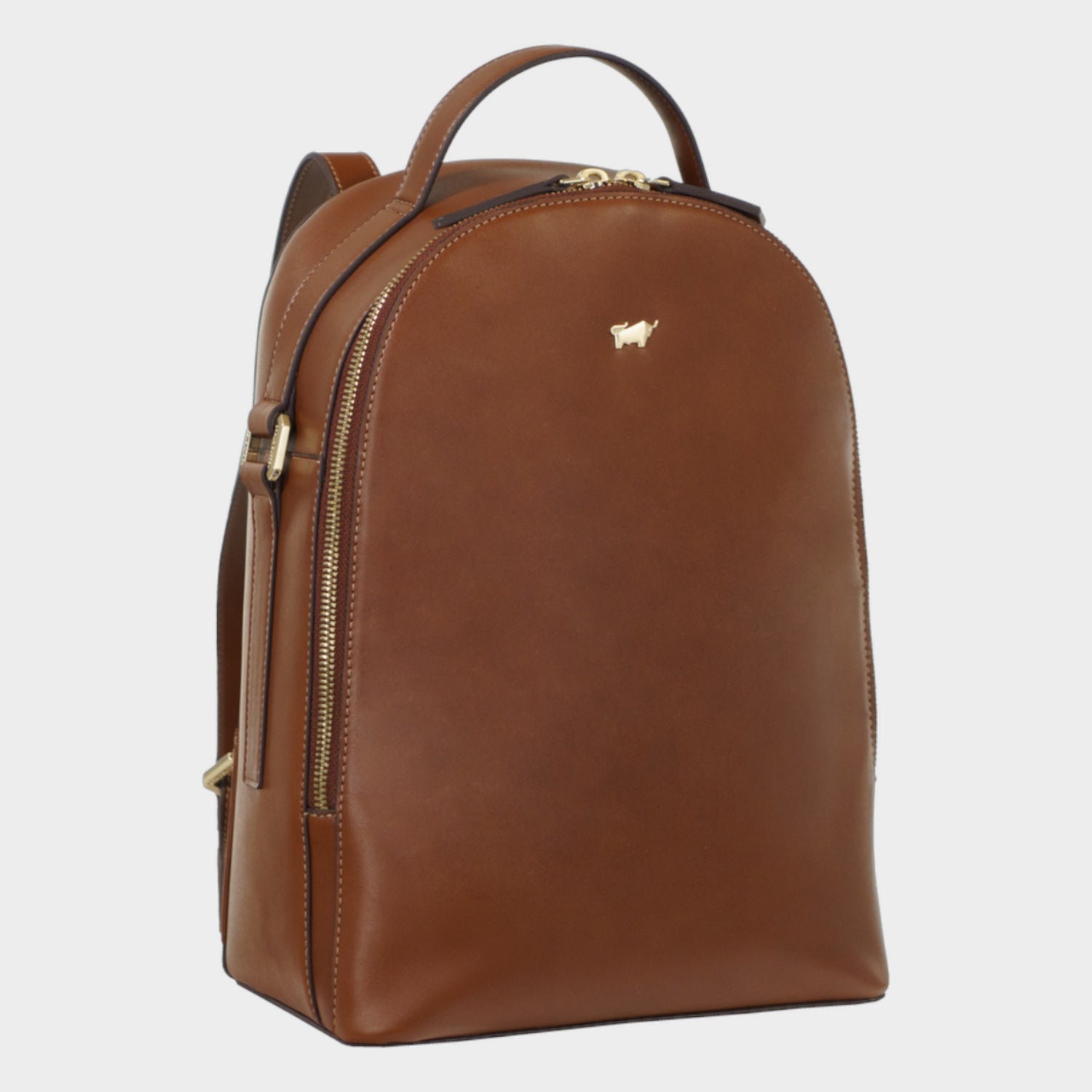 Schrägansicht ALICE Rucksack cognac