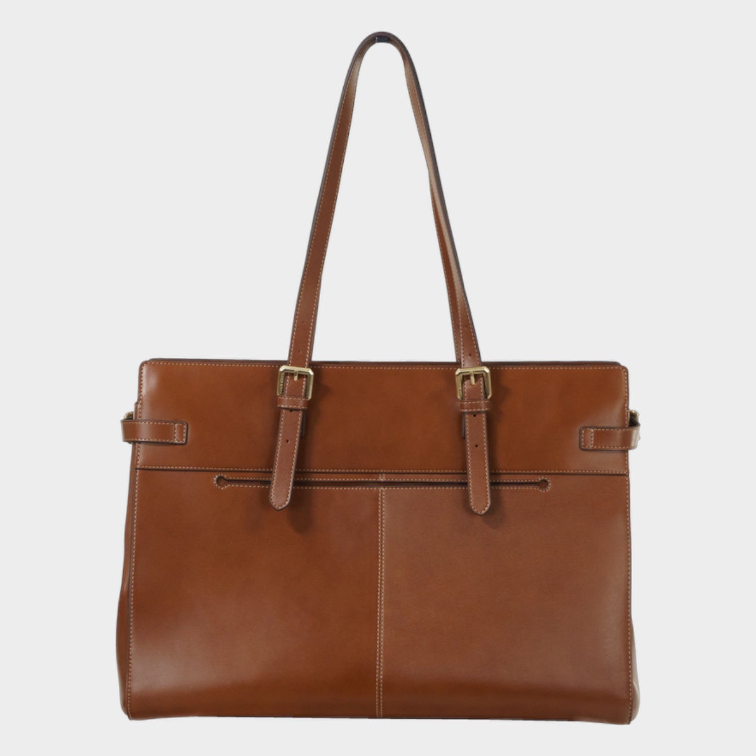 Rückansicht ALICE Businesstasche cognac