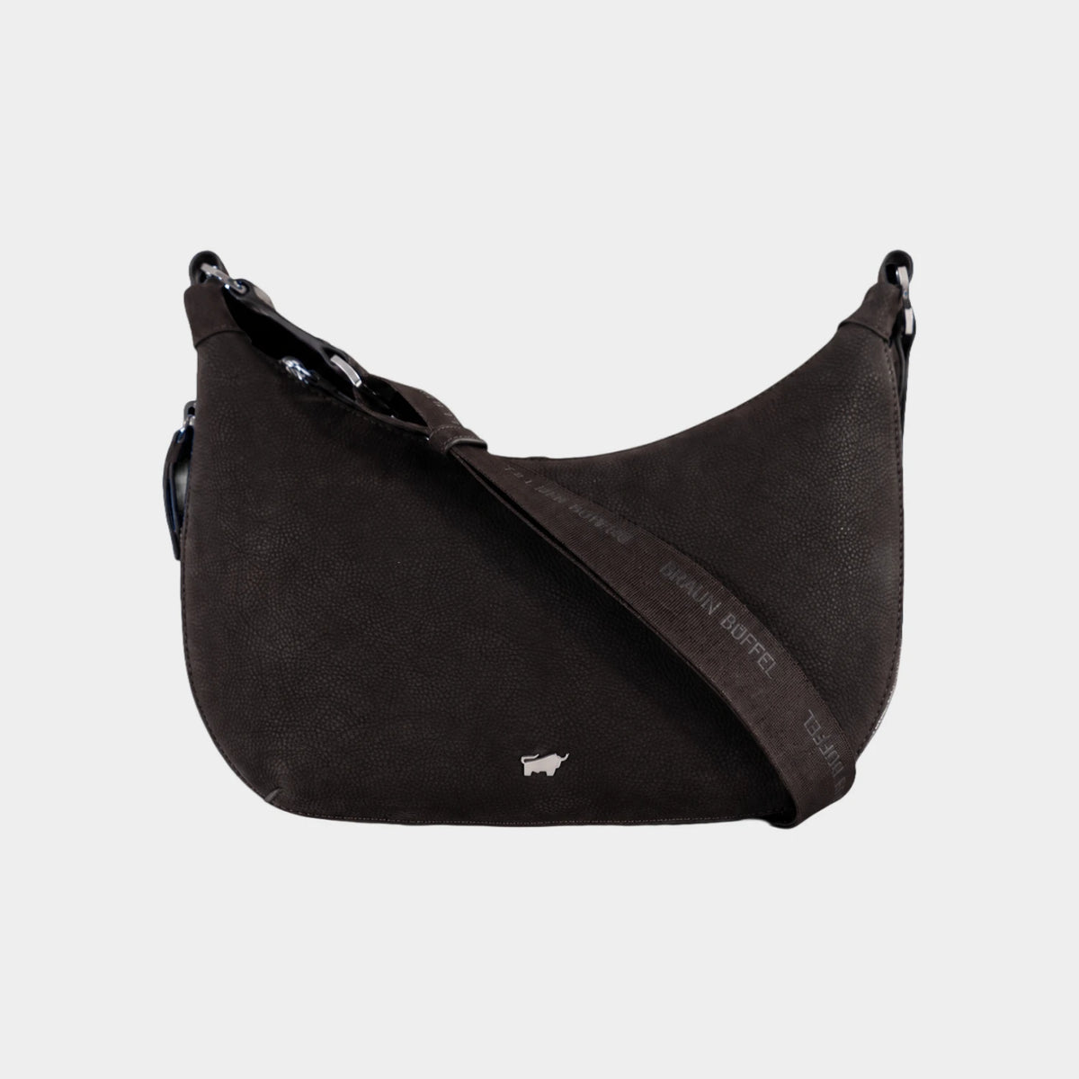 Frontansicht LIV VELVET Hobo Bag S braun