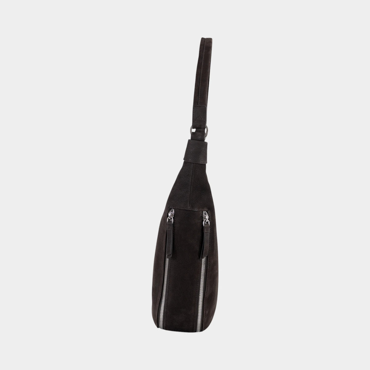 Seitenansicht LIV VELVET Hobo Bag M braun