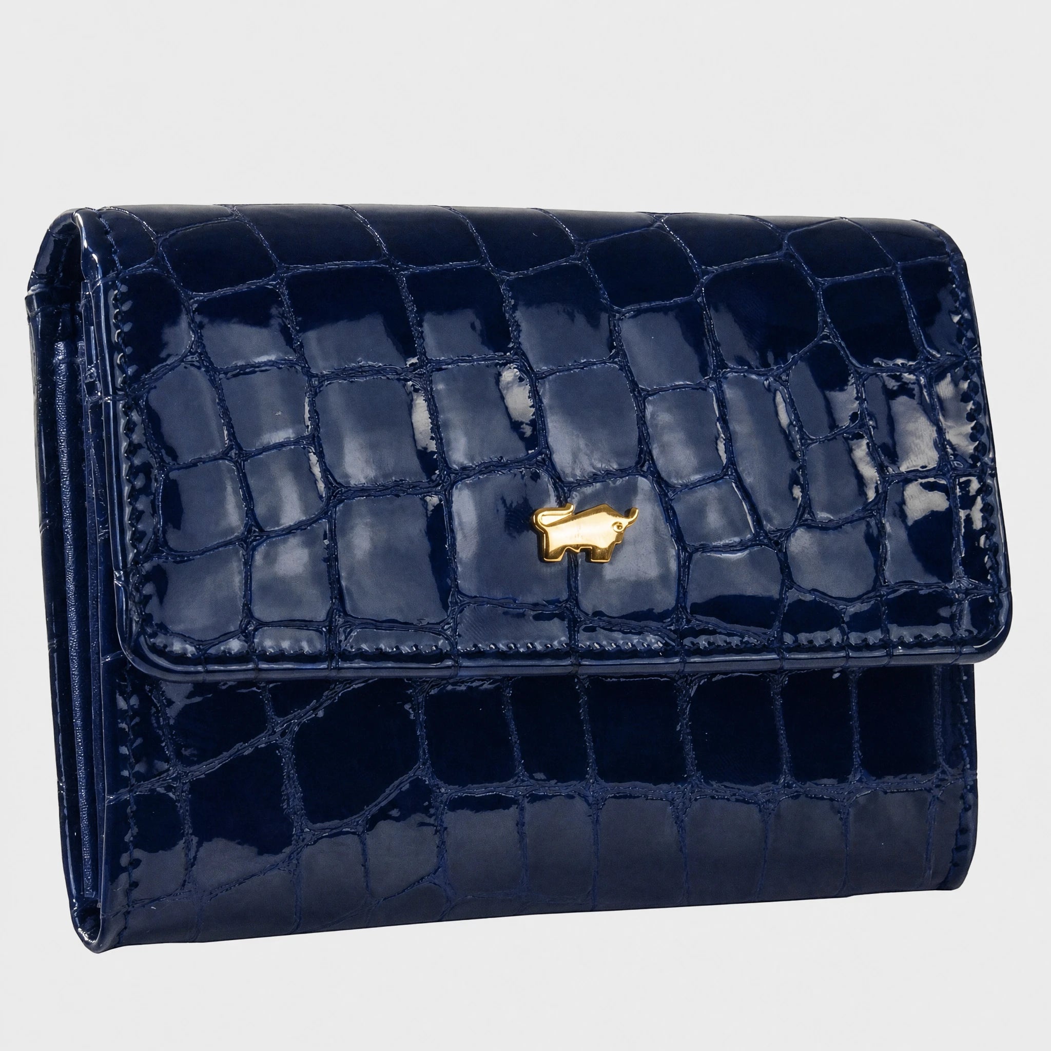 Schrägansicht VERONA Mini Geldbörse dark navy
