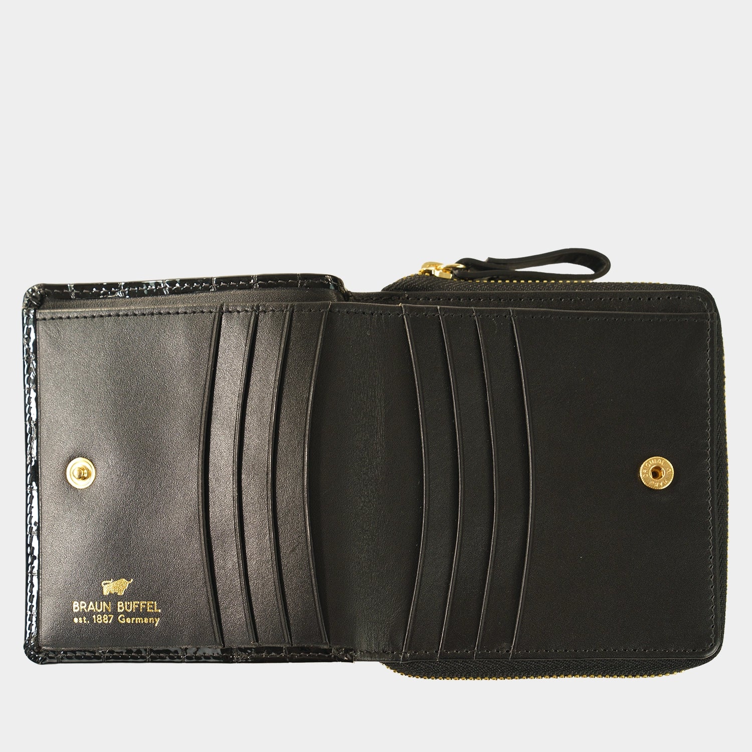 VERONA zippered wallet S 6CS black