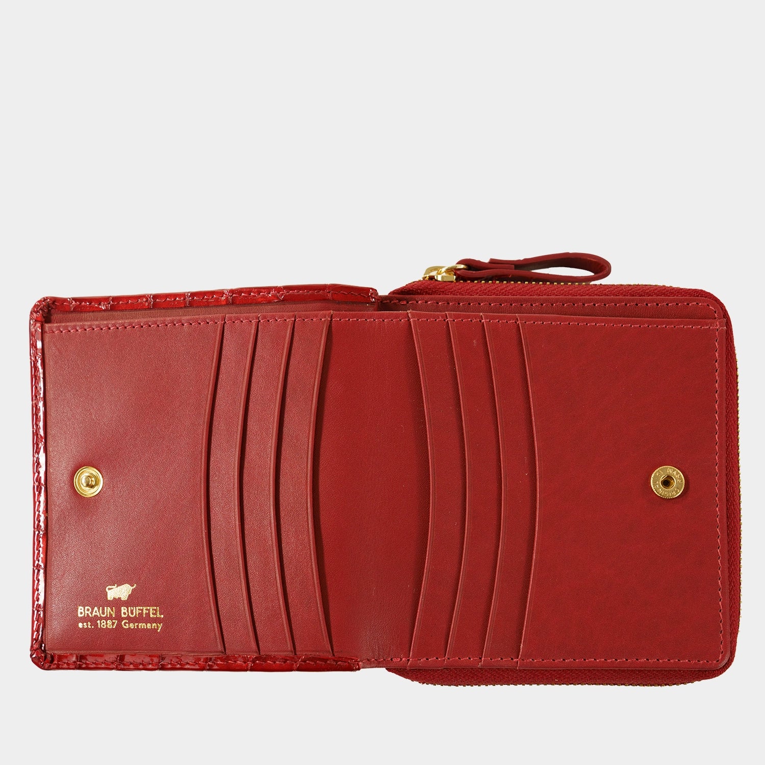 VERONA zippered wallet S 6CS red