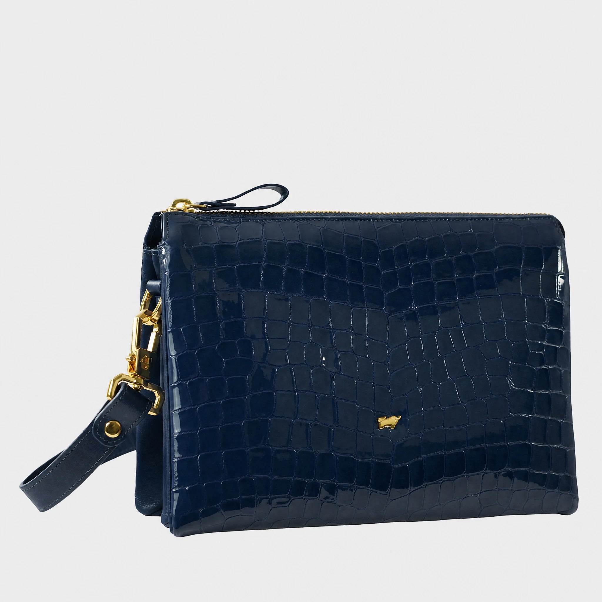 Schrägansicht VERONA Umhängetasche dark navy