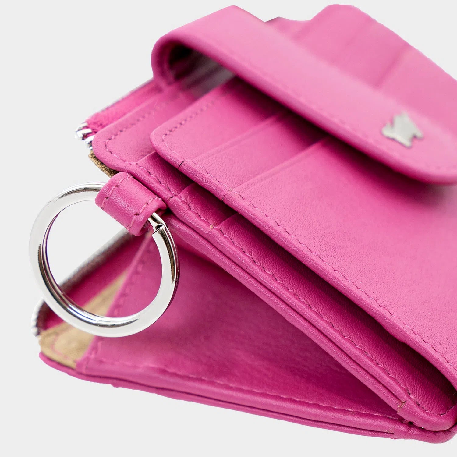 JOY RFID Kartenbörse mit Schlüsselring 12CS pink